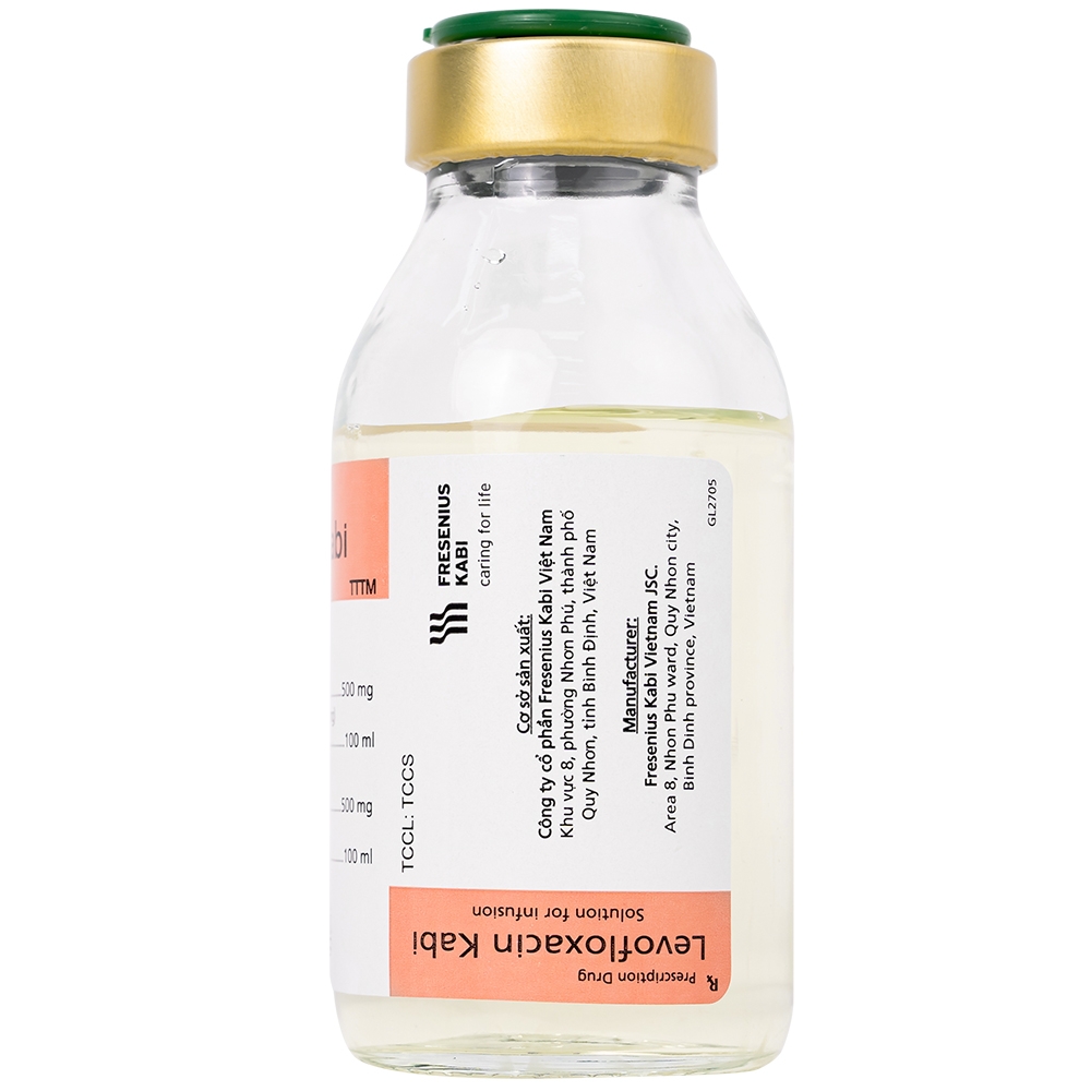 Hình ảnh Dịch tiêm truyền Levofloxacin Kabi 100ml Fresenius Kabi điều trị nhiễm khuẩn, viêm phổi