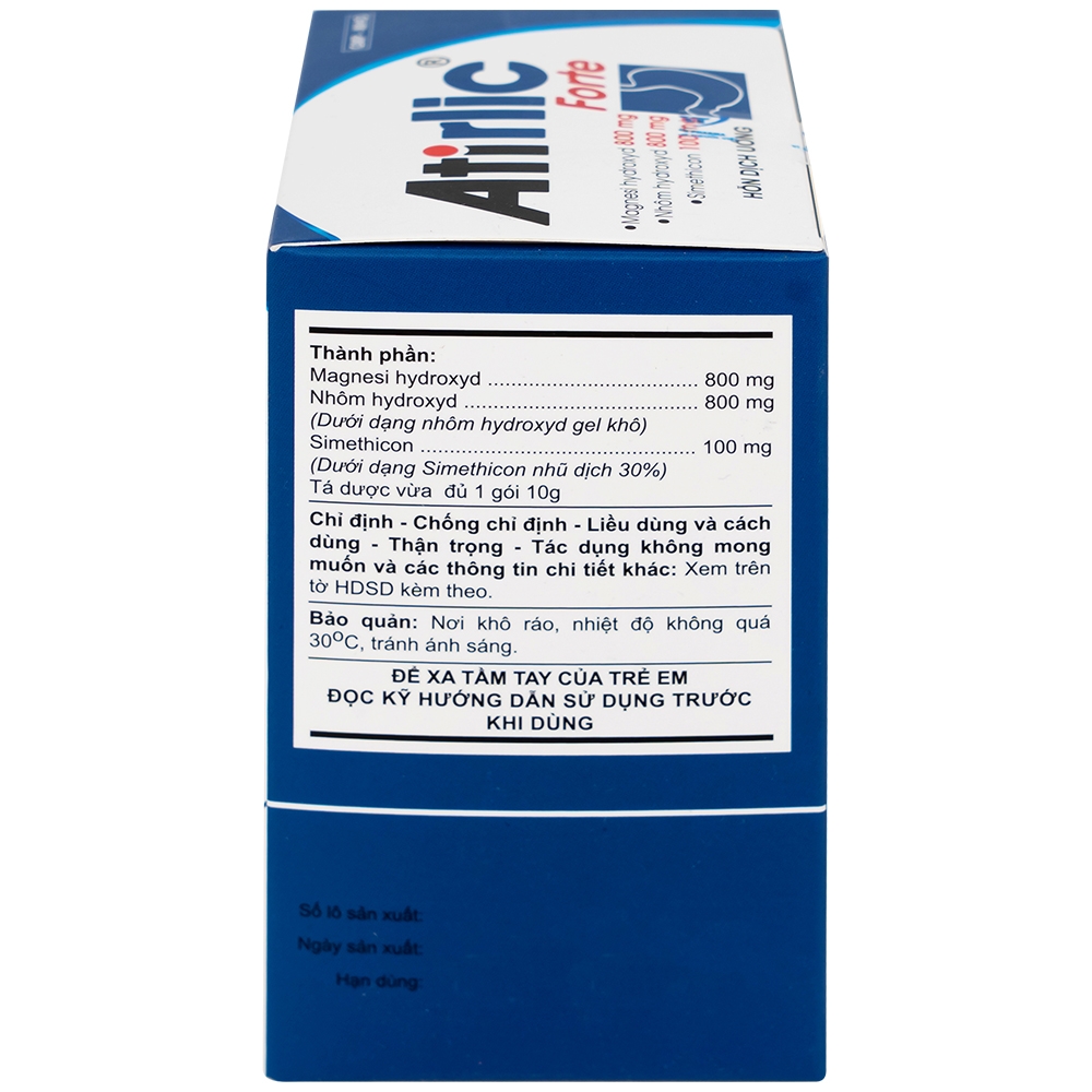 Hình ảnh Hỗn dịch uống Atirlic forte 10g An Thiên giảm triệu chứng tăng acid dạ dày (20 gói)