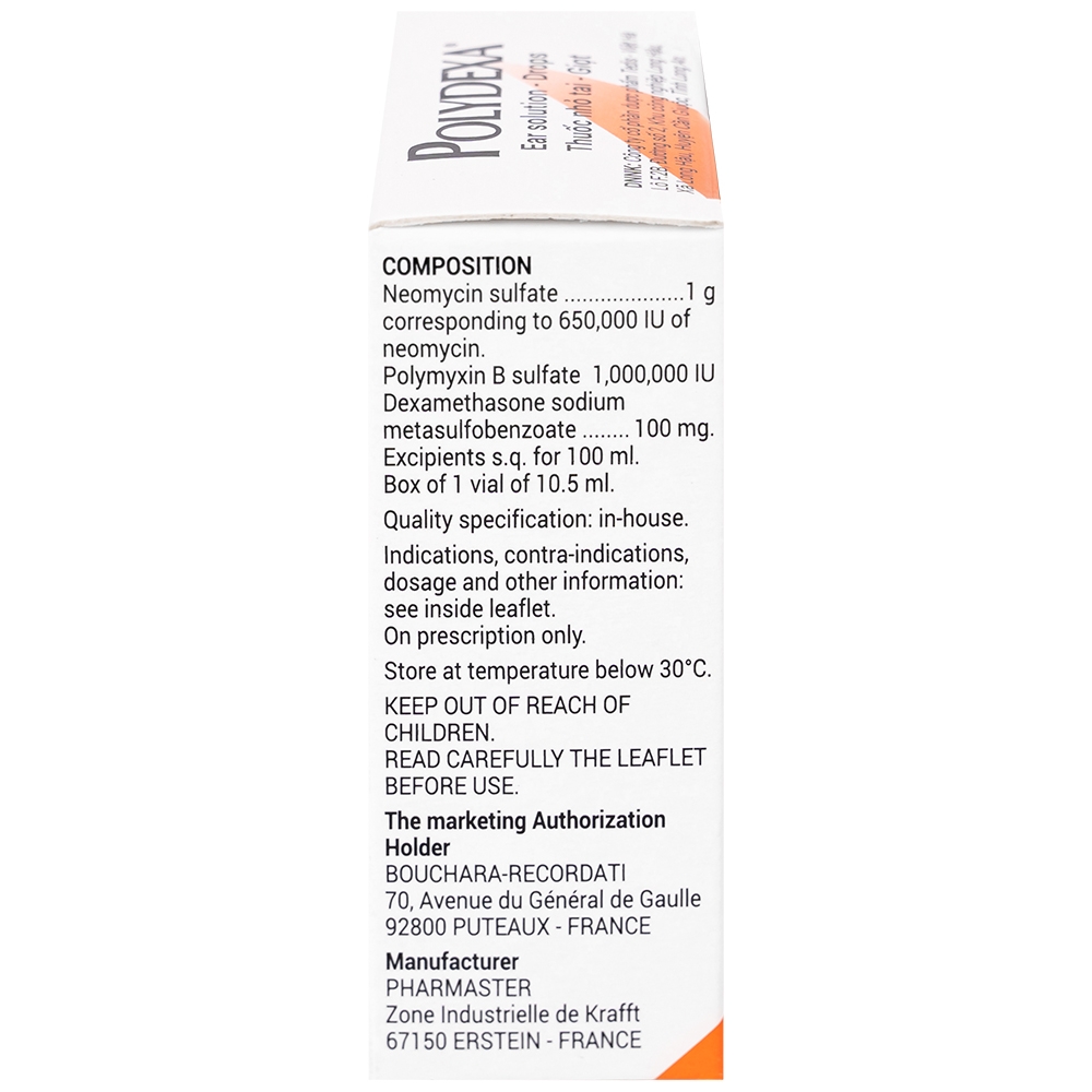 Hình ảnh Thuốc Polydexa Bouchara điều trị viêm tai ngoài (10.5ml)
