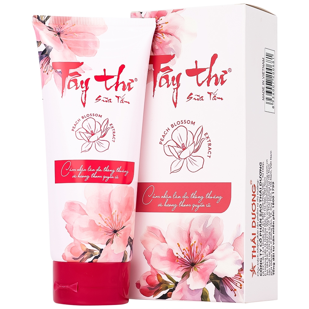 Hình ảnh Sữa tắm Tây Thi Sao Thái Dương sạch da, hạn chế viêm lỗ chân lông, viêm da, mụn trứng cá ở trẻ em (200g)