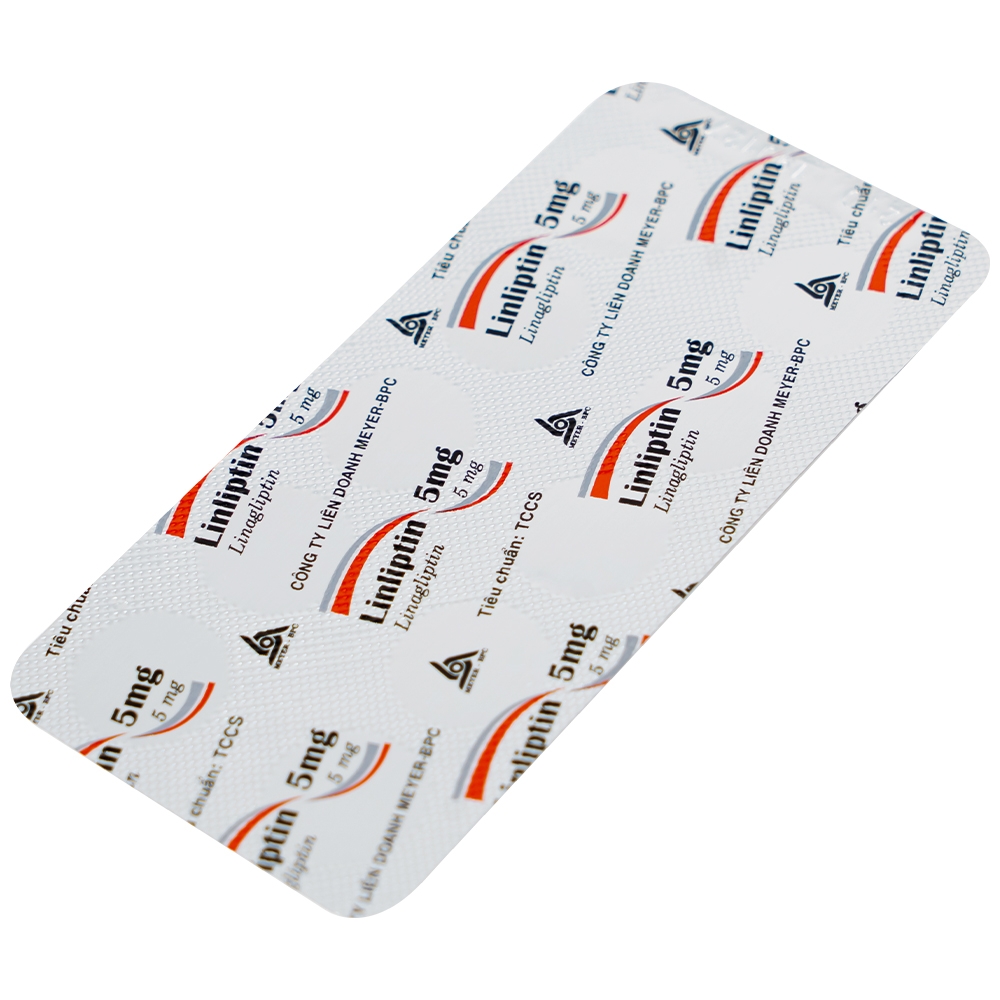 Hình ảnh Thuốc Linliptin 5mg Meyer - BPC điều trị đái tháo đường típ 2 (3 vỉ x 10 viên)
