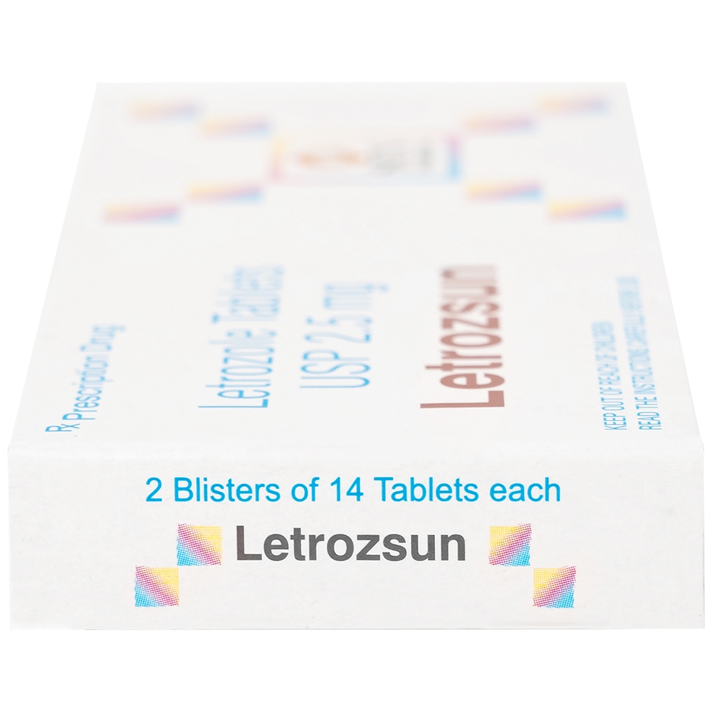 Hình ảnh Thuốc Letrozsun 2.5mg Sun Pharma hỗ trợ điều trị ung thư vú (2 vỉ x 14 viên)