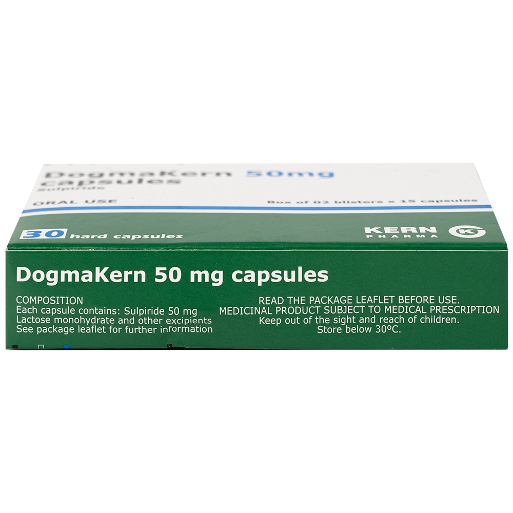 Hình ảnh Thuốc DogmaKern 50mg capsules điều trị tâm thần phân liệt cấp và mạn tính (2 vỉ x 15 viên)