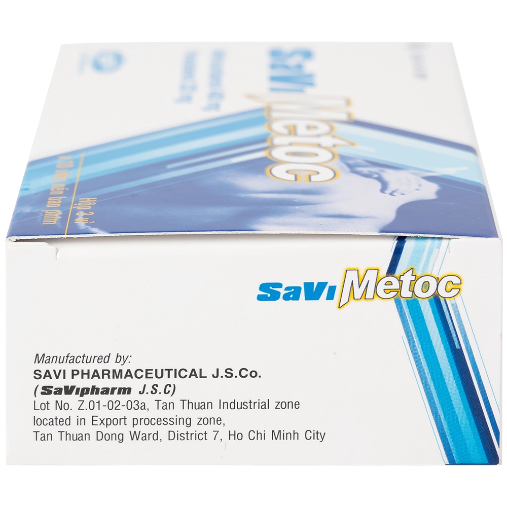 Hình ảnh Thuốc SaViMetoc giảm đau do co thắt cơ (3 vỉ x 10 viên)