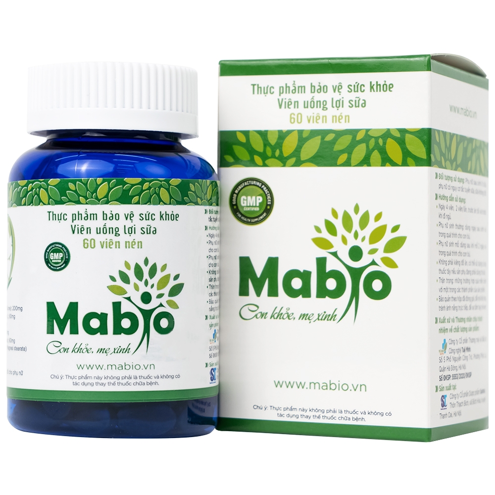 Hình ảnh Viên uống Mabio giúp lợi sữa, giảm nguy cơ tắc tuyến sữa (60 viên)