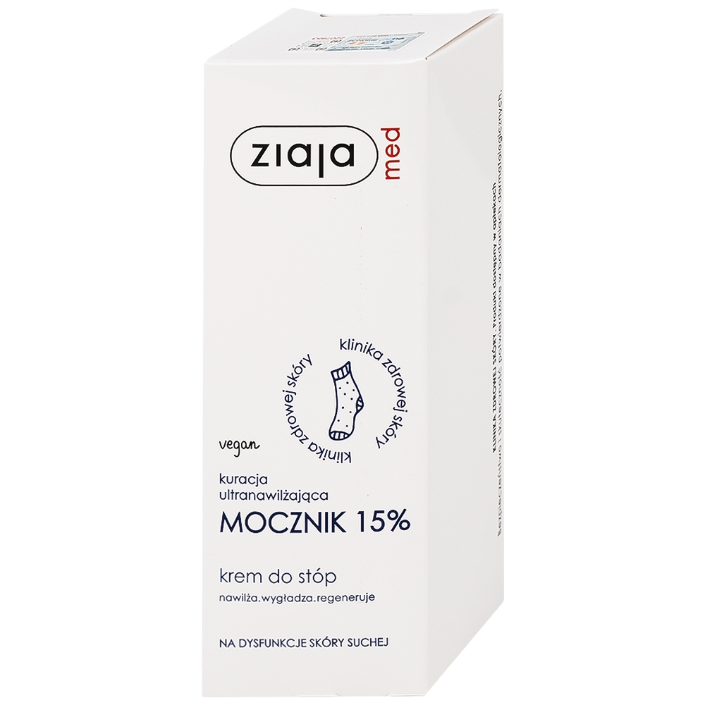 Hình ảnh Kem mềm da Ziaja Med Mocznik 15% làm mềm, dưỡng ẩm, chăm sóc da khô (100ml)