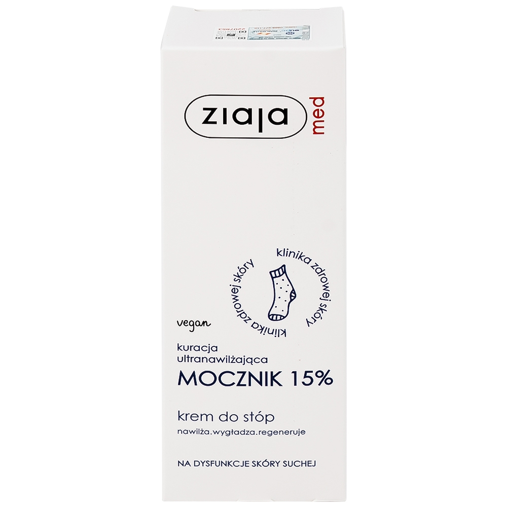 Hình ảnh Kem mềm da Ziaja Med Mocznik 15% làm mềm, dưỡng ẩm, chăm sóc da khô (100ml)