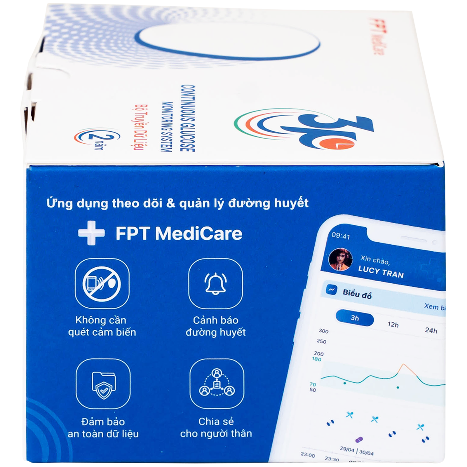 Hình ảnh Bộ truyền dữ liệu máy đo đường huyết liên tục 3P