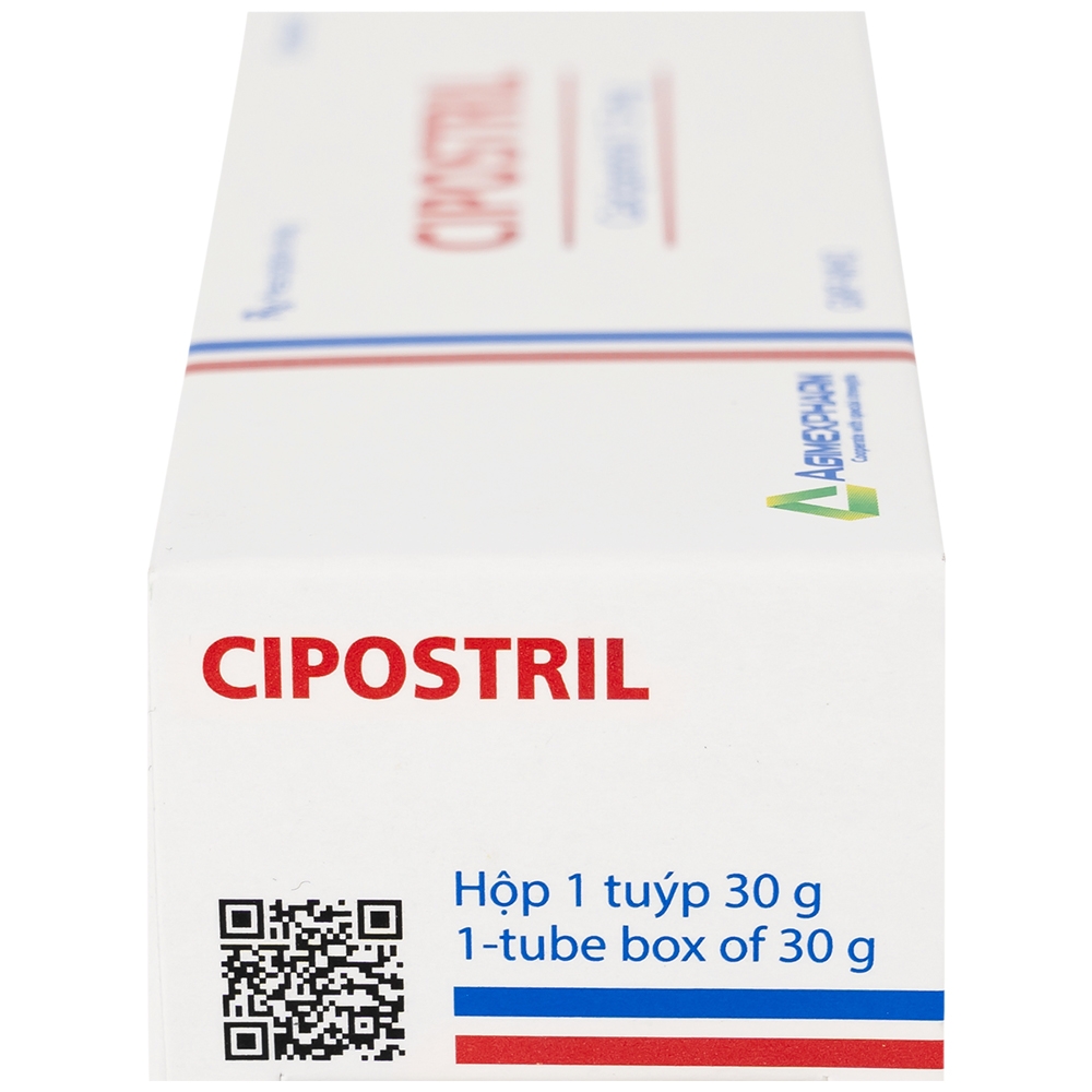 Hình ảnh Thuốc mỡ Cipostril 1.5mg Agimexpharm điều trị tại chỗ vảy nến mảng mức độ nhẹ đến vừa (30g)