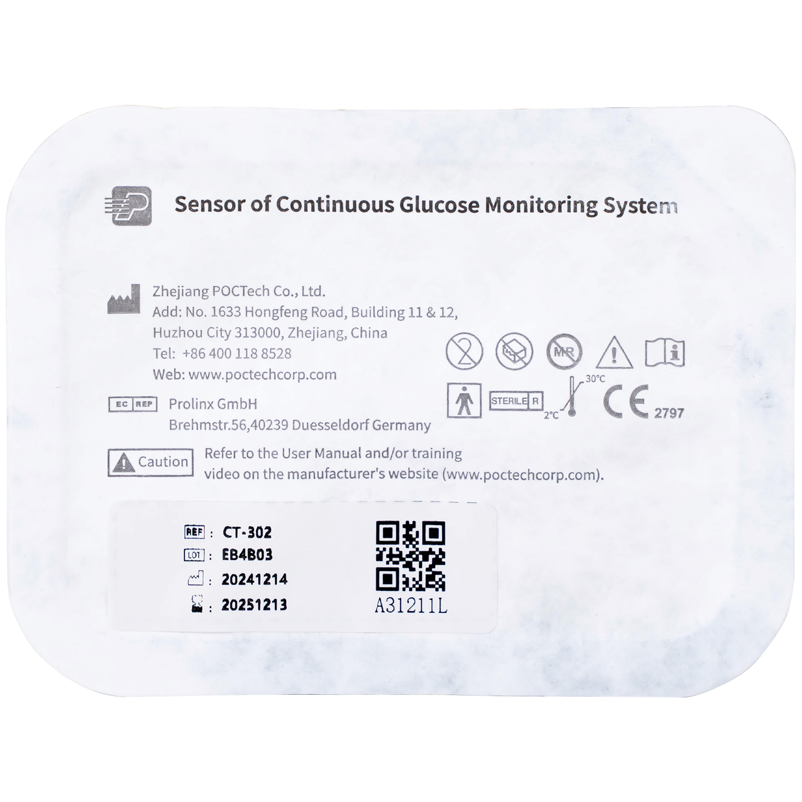 Hình ảnh Bộ cảm biến máy đo đường huyết liên tục 3P cho bệnh nhân mắc bệnh tiểu đường