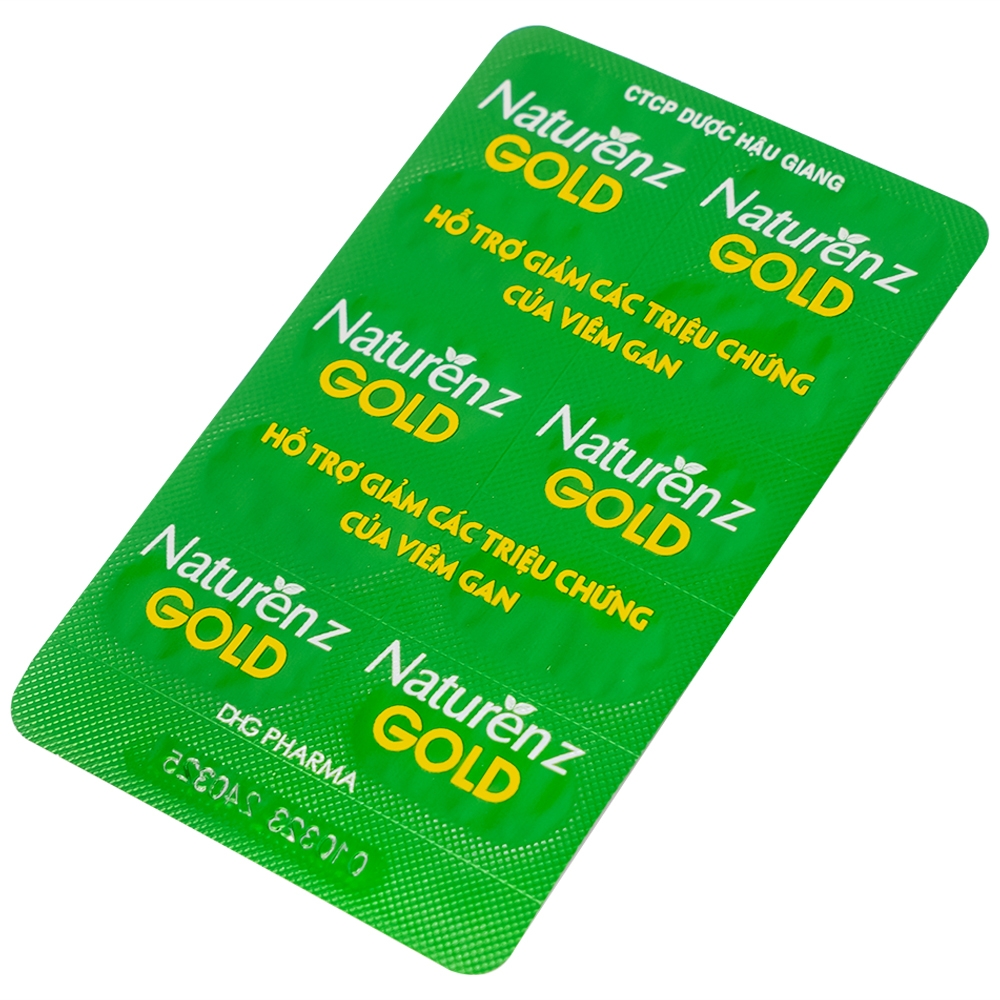 Hình ảnh Viên nang cứng Naturenz Gold DHG Pharma hỗ trợ giảm các triệu chứng của viêm gan (3 vỉ x 10 viên)