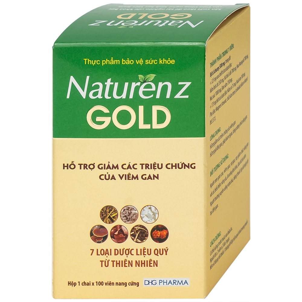 Hình ảnh Viên nang cứng Naturenz Gold DHG Pharma hỗ trợ giảm các triệu chứng của viêm gan (100 viên)