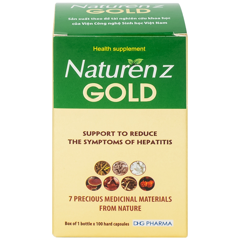 Hình ảnh Viên nang cứng Naturenz Gold DHG Pharma hỗ trợ giảm các triệu chứng của viêm gan (100 viên)