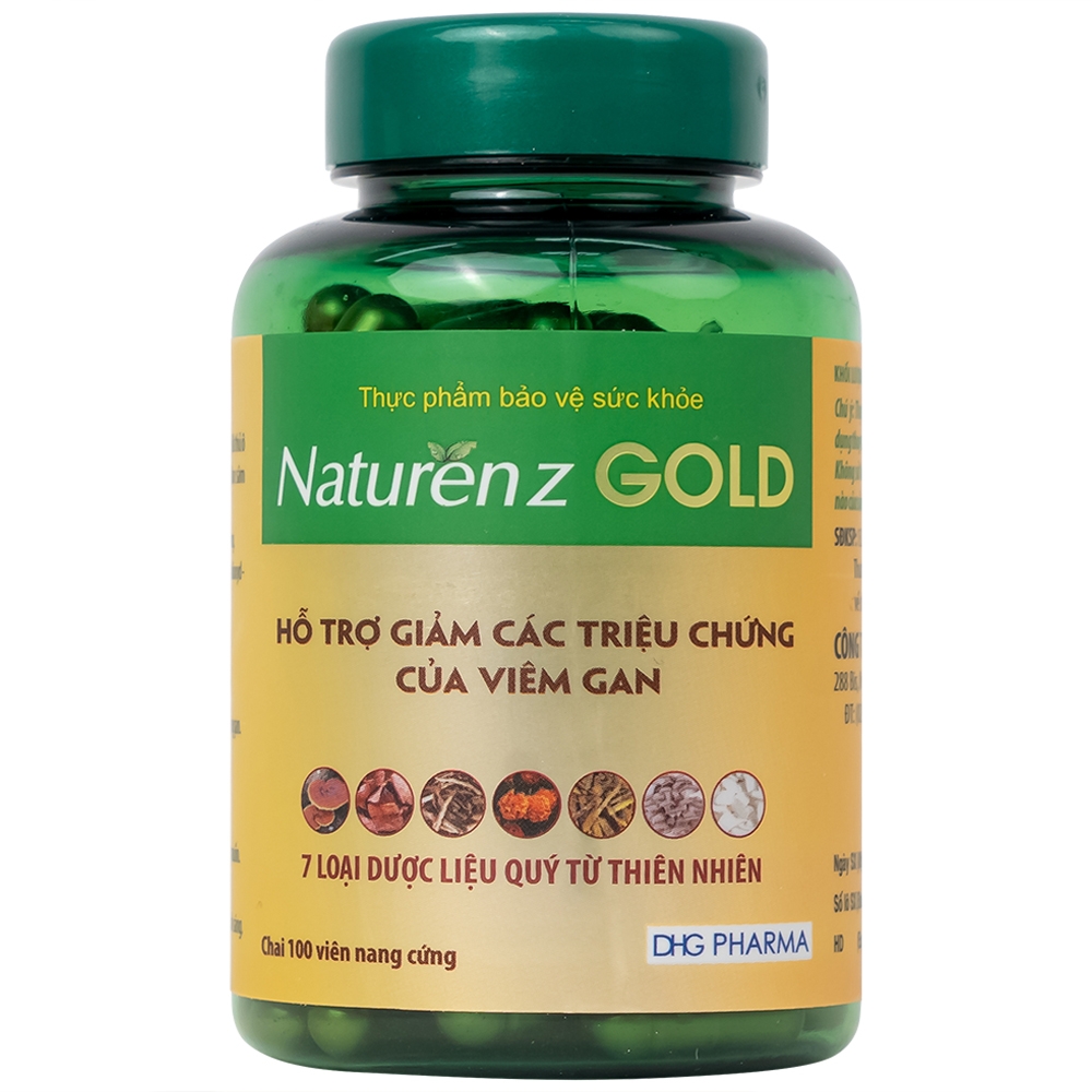 Hình ảnh Viên nang cứng Naturenz Gold DHG Pharma hỗ trợ giảm các triệu chứng của viêm gan (100 viên)