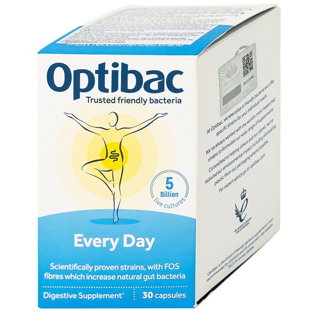 Hình ảnh Men vi sinh Optibac Every Day bổ sung lợi khuẩn, hổ trợ tiêu hóa (30 viên)