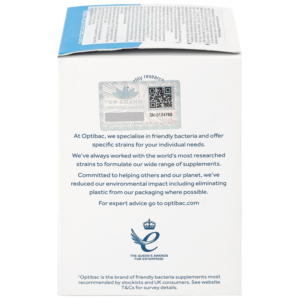 Hình ảnh Men vi sinh Optibac Every Day bổ sung lợi khuẩn, hổ trợ tiêu hóa (30 viên)