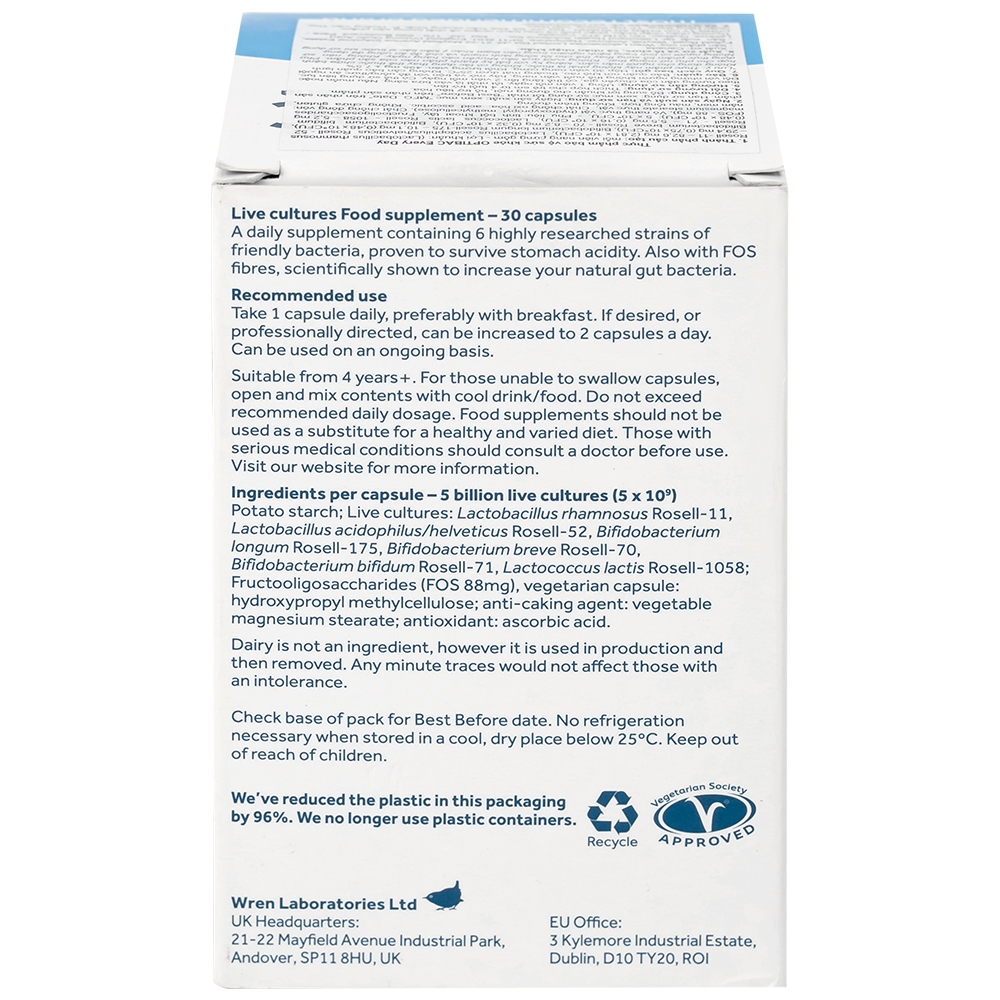 Hình ảnh Men vi sinh Optibac Every Day bổ sung lợi khuẩn, hổ trợ tiêu hóa (30 viên)