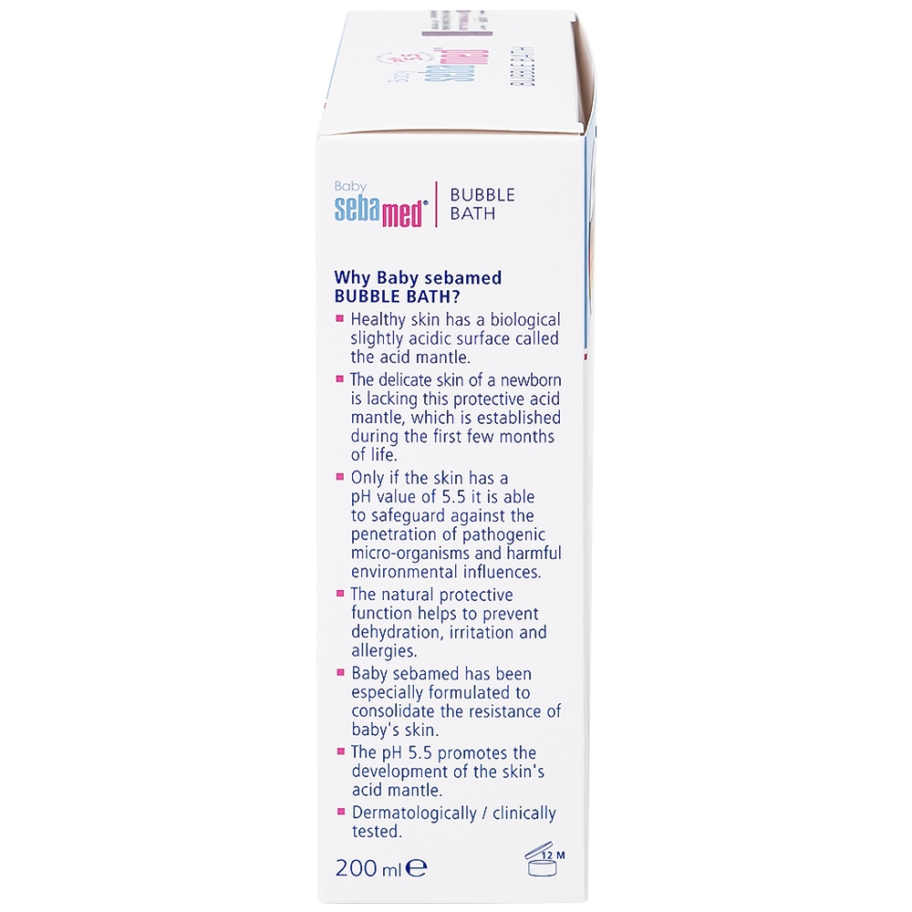 Hình ảnh Sữa tắm Baby Sebamed Bubble Bath pH5.5 giúp làm sạch bụi bẩn bám trên da bé (200ml)