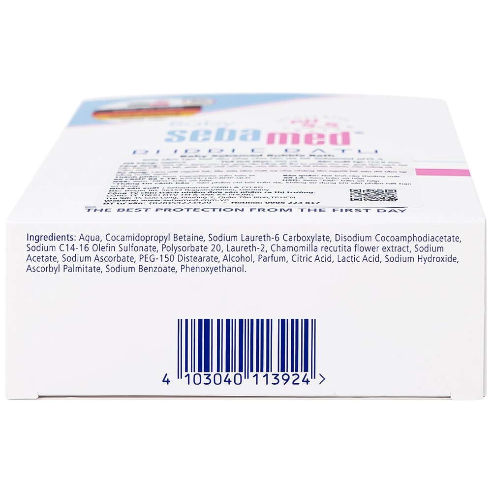 Hình ảnh Sữa tắm Baby Sebamed Bubble Bath pH5.5 giúp làm sạch bụi bẩn bám trên da bé (200ml)