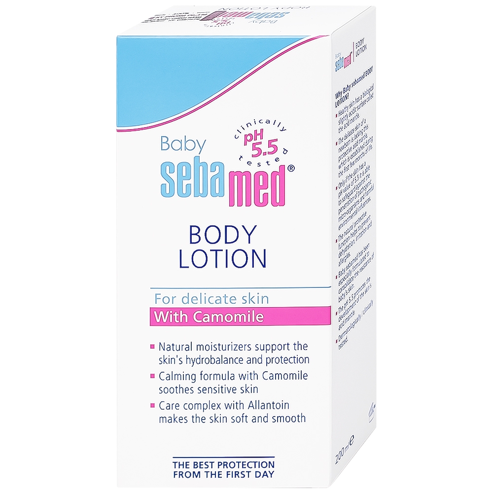 Hình ảnh Sữa dưỡng ẩm toàn thân cho bé Baby Sebamed Body Lotion ph 5.5 giúp da không bị khô ráp, dưỡng ẩm toàn thân (200ml)