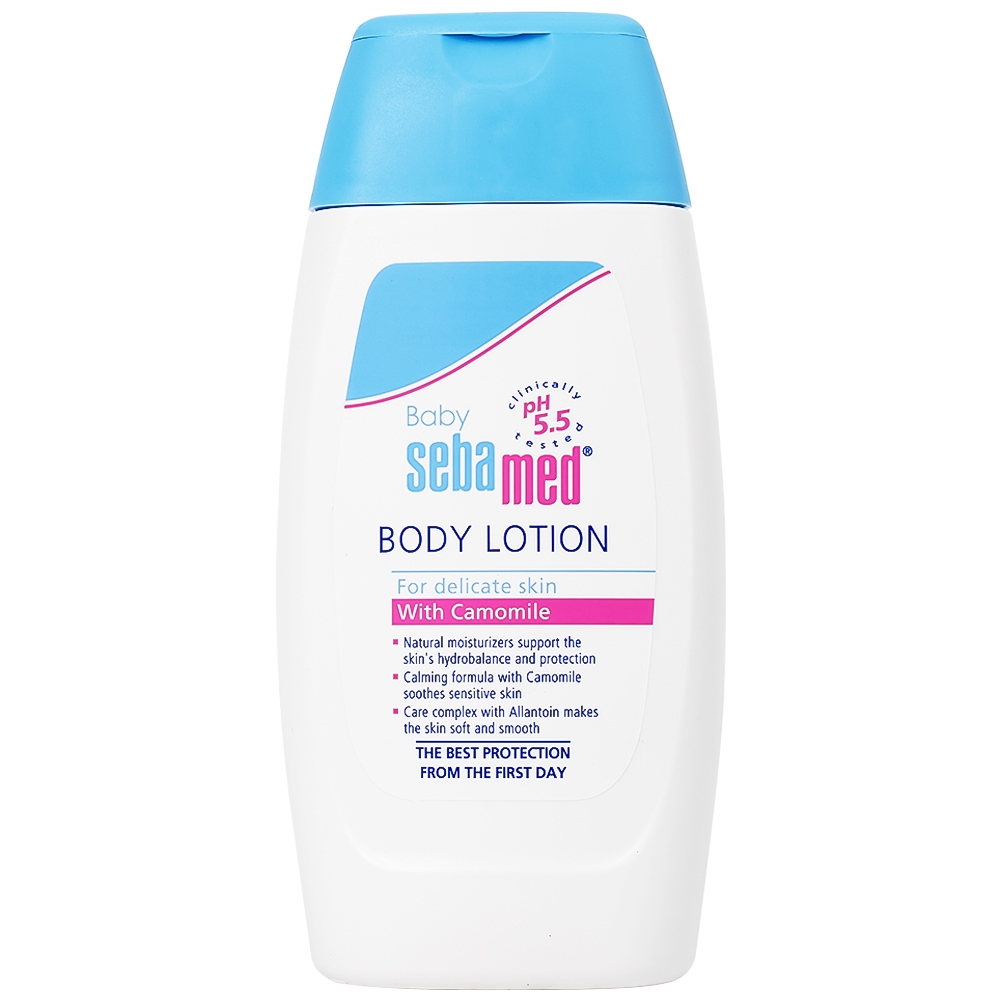 Hình ảnh Sữa dưỡng ẩm toàn thân cho bé Baby Sebamed Body Lotion ph 5.5 giúp da không bị khô ráp, dưỡng ẩm toàn thân (200ml)