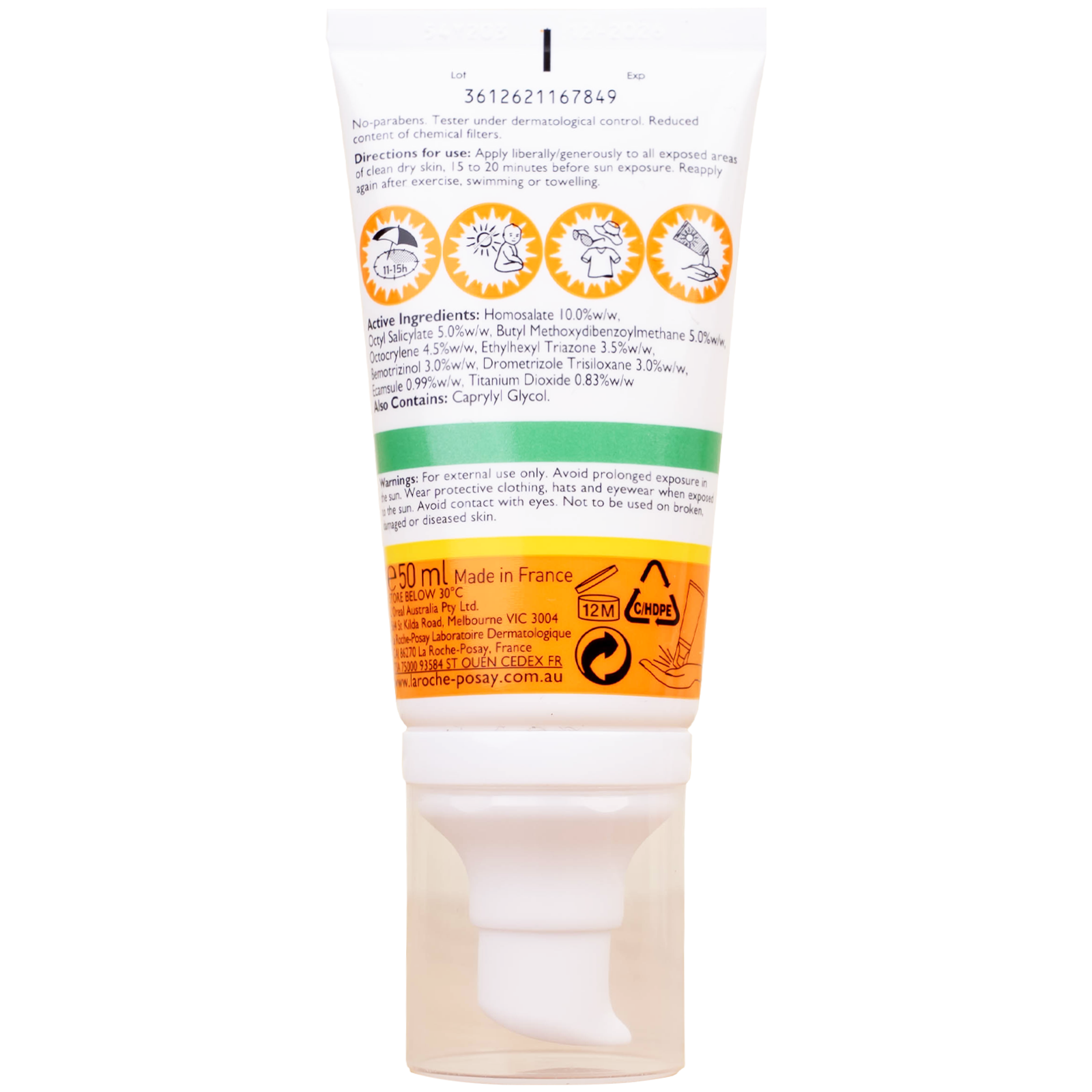 Hình ảnh Kem chống nắng giảm bóng nhờn La Roche-posay Laboratoire Dermatologique Anthelios Xl Anti-shine Non-perfumed Dry Touch Gel-cream SPF 50+ PA++++ 50ml