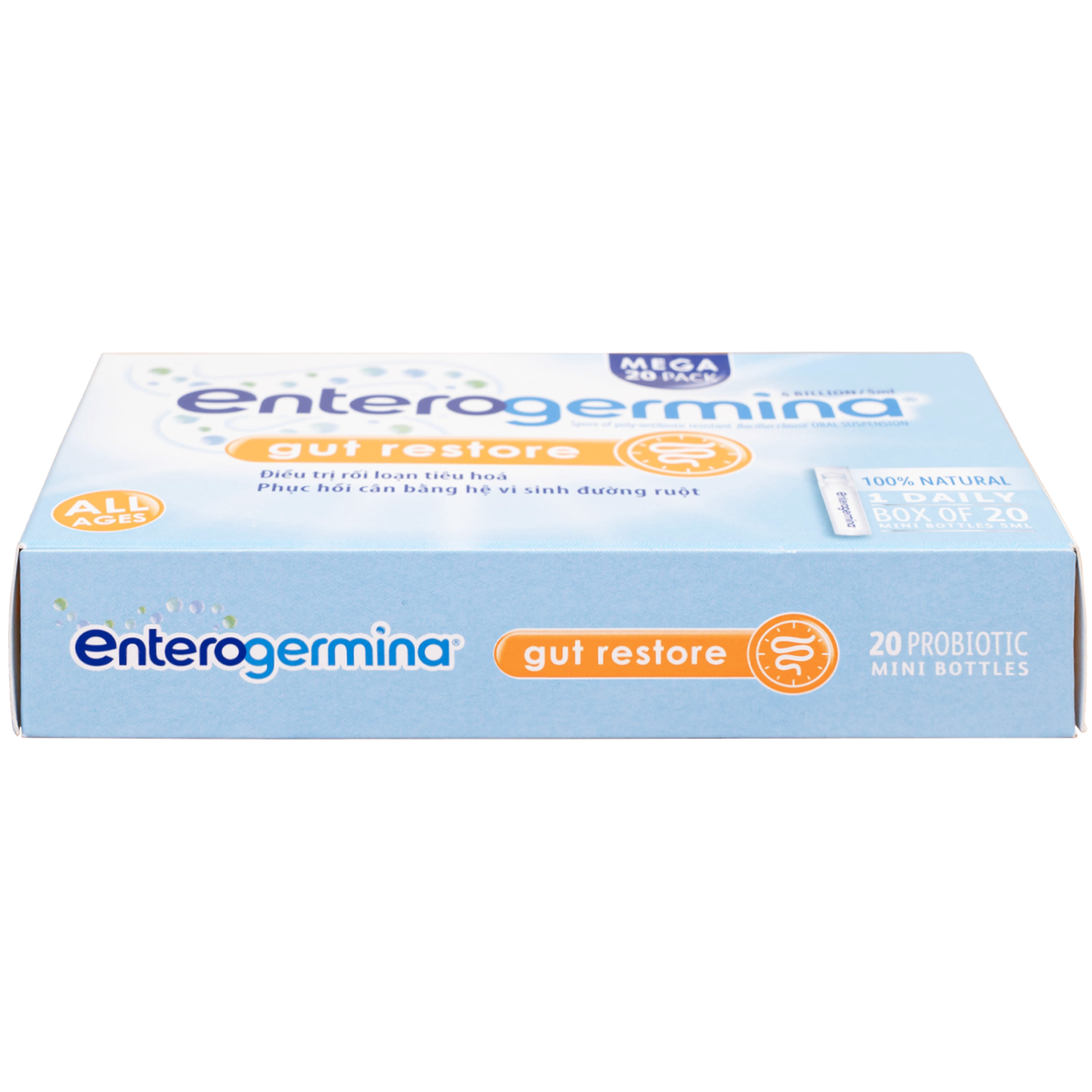 Hình ảnh Hỗn dịch uống men vi sinh Enterogermina 4 tỷ/5ml trị rối loạn tiêu hóa cấp và mạn tính (2 vỉ x 10 ống)