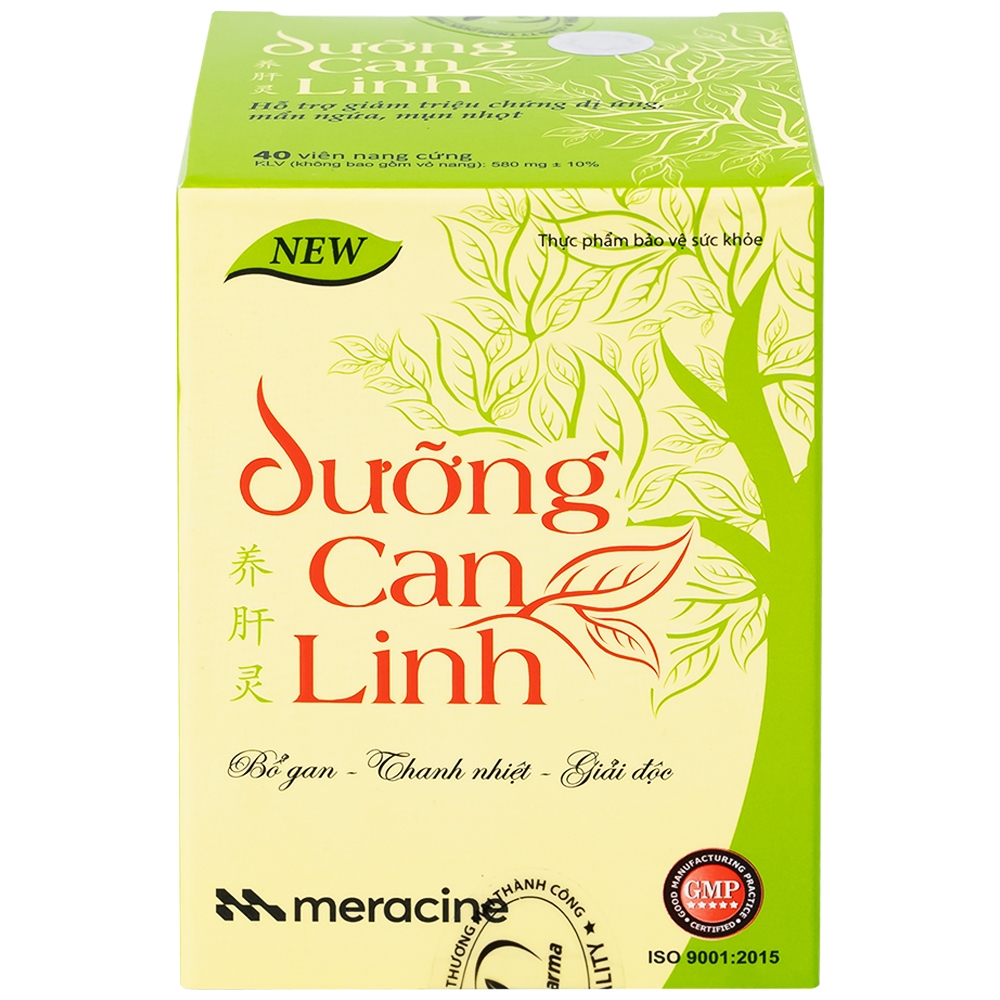 Hình ảnh Viên uống Dưỡng Can Linh Meracine bổ gan, tăng cường bảo vệ gan (40 viên)