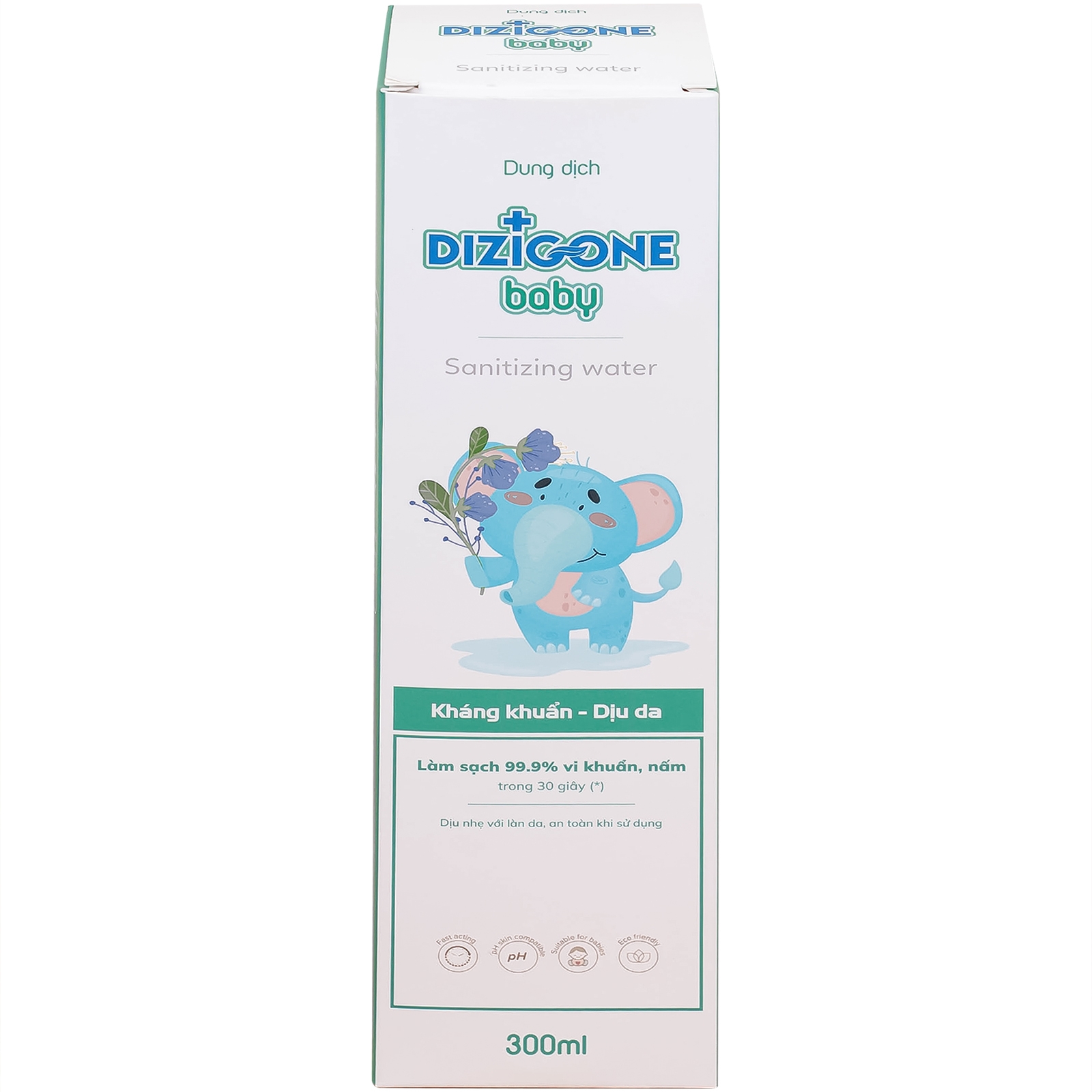 Hình ảnh Dung dịch Dizigone Baby Sanitizing Water Terrapharm giúp làm sạch, kháng khuẩn, làm dịu da (300ml)