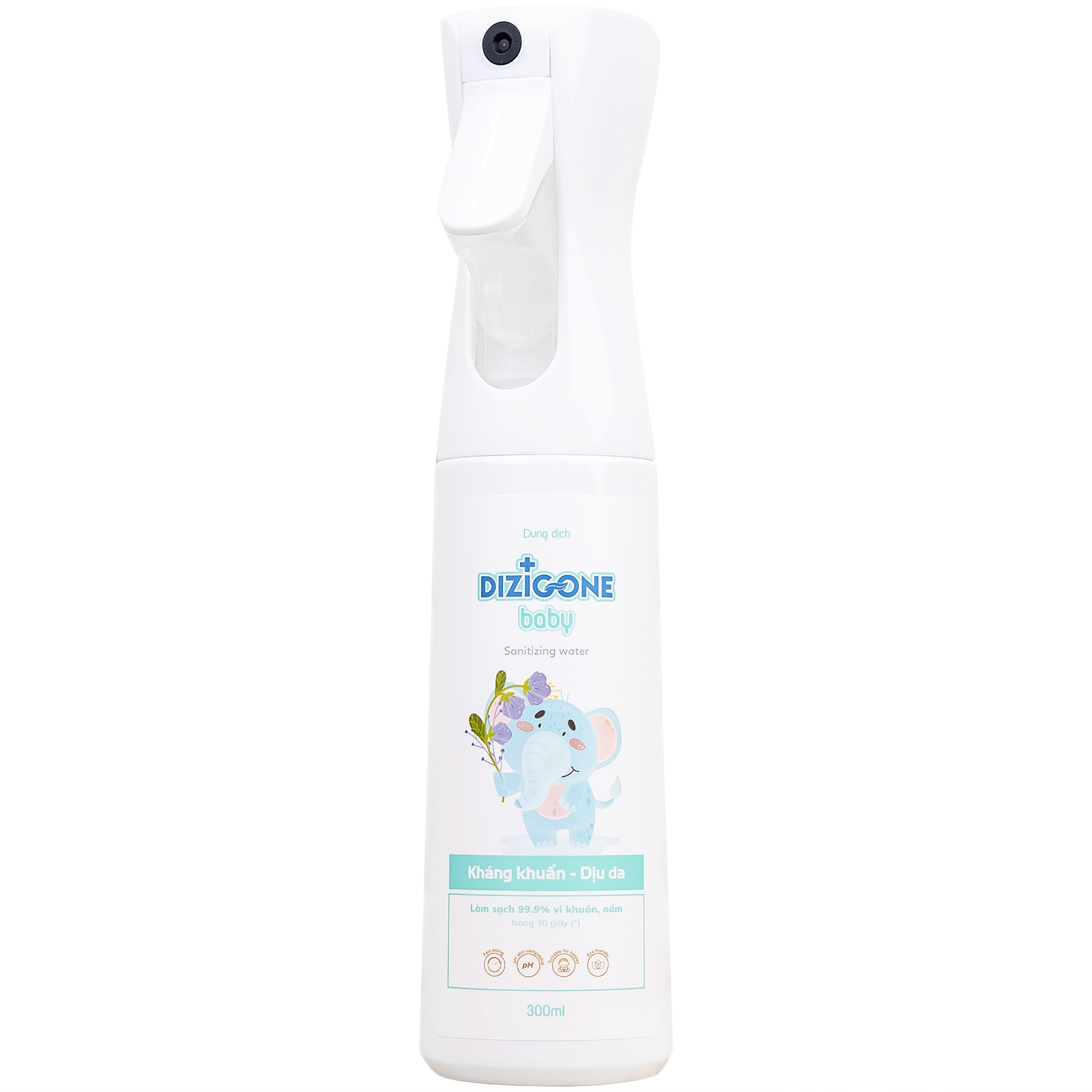 Hình ảnh Dung dịch Dizigone Baby Sanitizing Water Terrapharm giúp làm sạch, kháng khuẩn, làm dịu da (300ml)