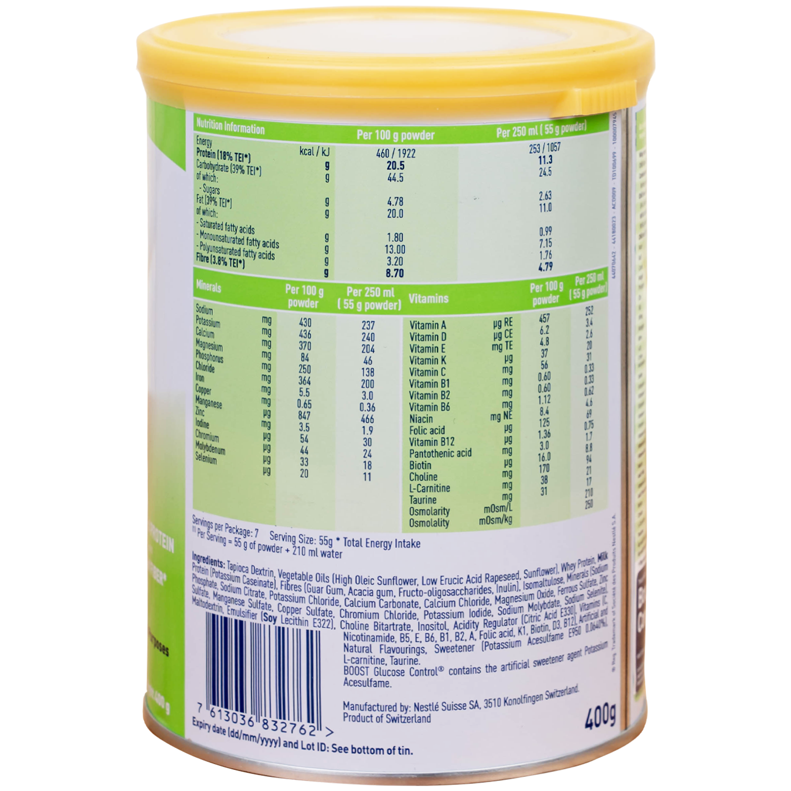 Hình ảnh Sữa Boost Glucose Control Nestlé bổ sung dinh dưỡng cho người tiểu đường (400g)