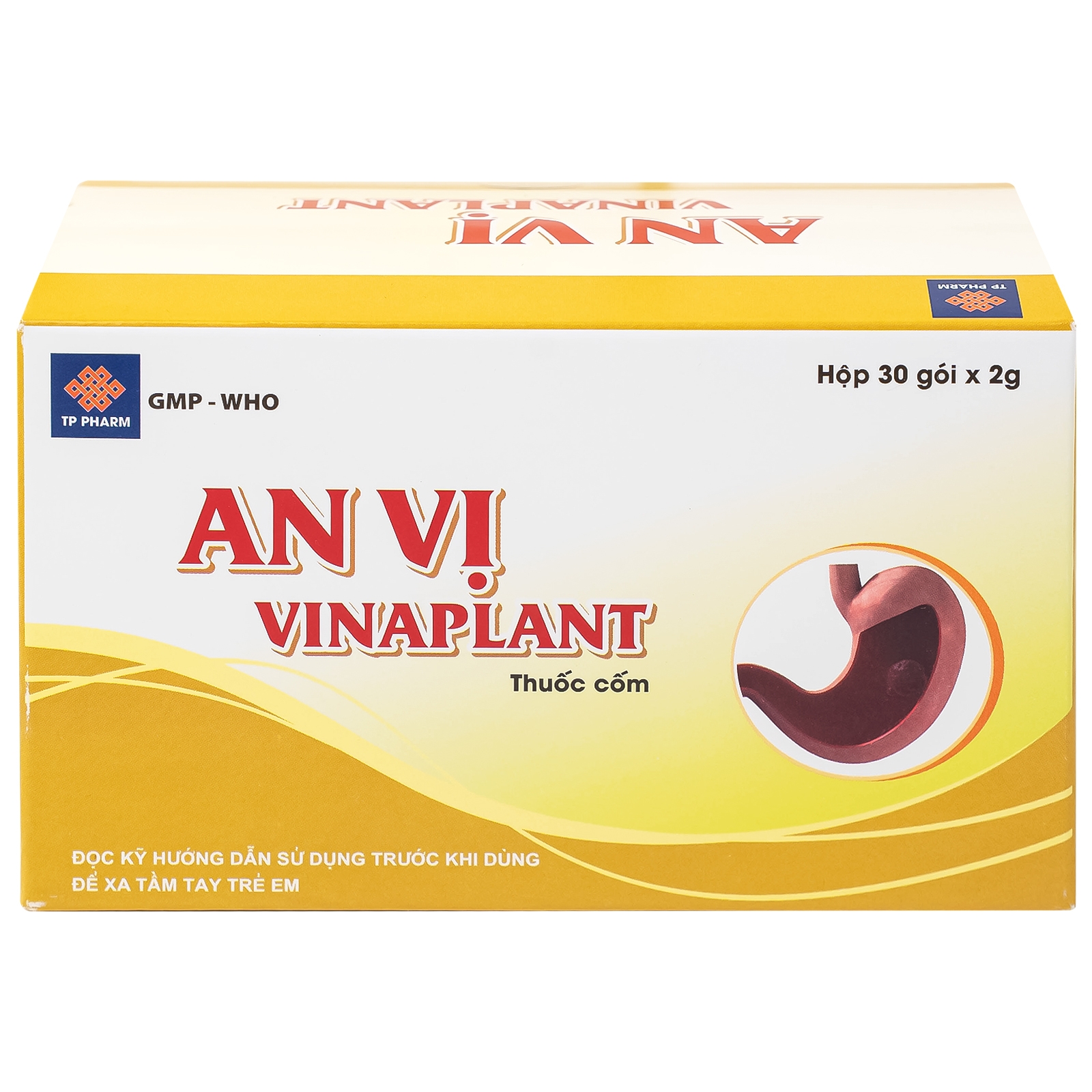 Hình ảnh Thuốc An Vị Vinaplant TP Pharm điều trị viêm loét dạ dày - tá tràng (30 gói x 2g)
