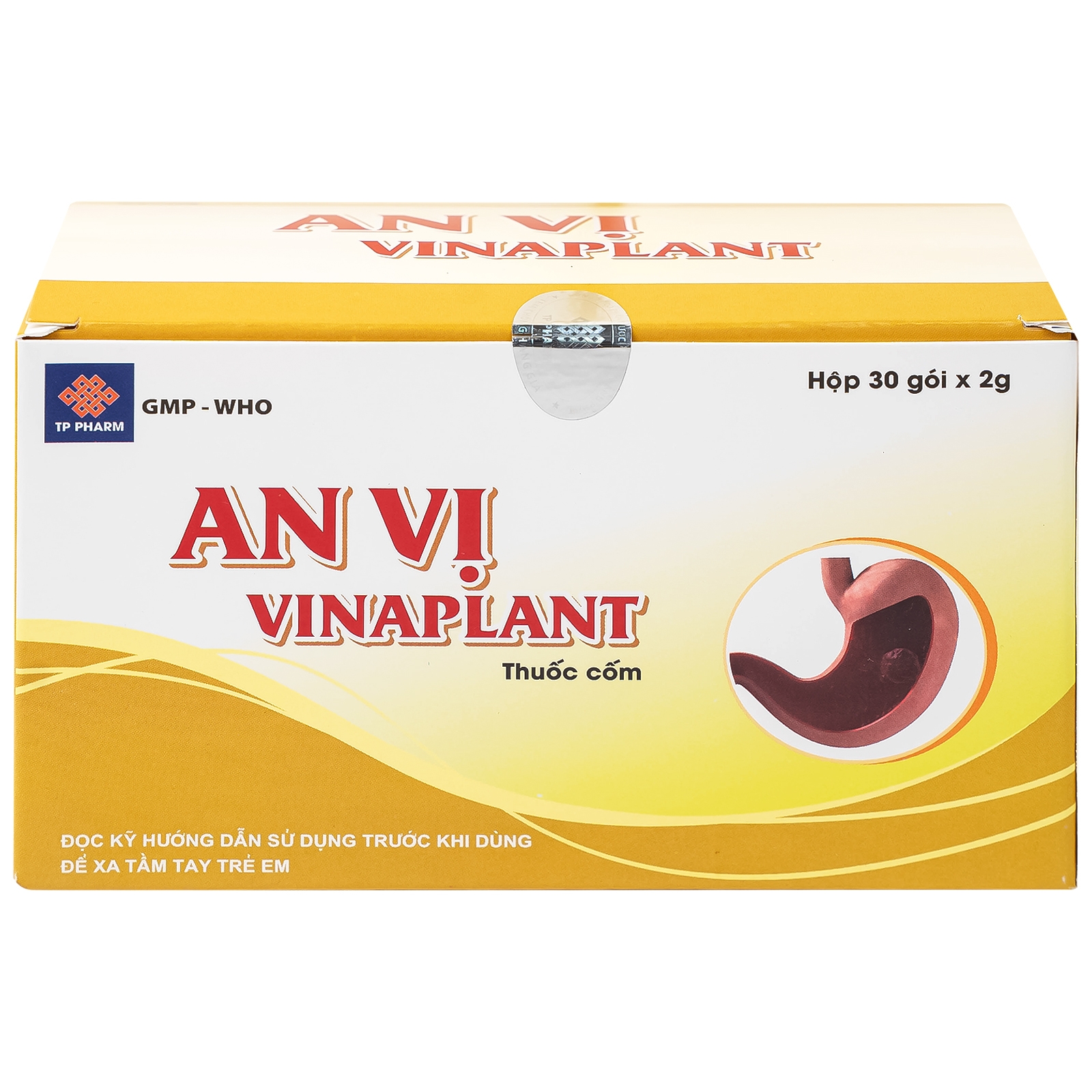 Hình ảnh Thuốc An Vị Vinaplant TP Pharm điều trị viêm loét dạ dày - tá tràng (30 gói x 2g)