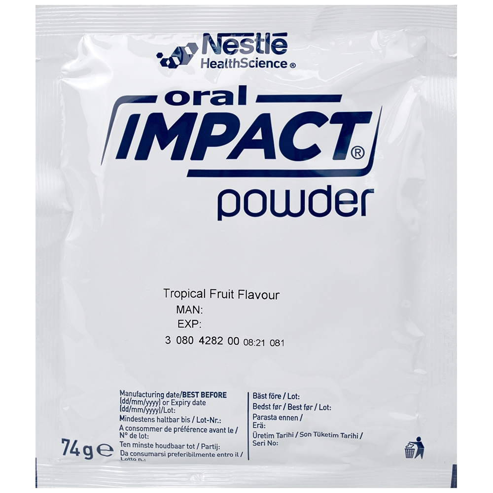 Hình ảnh Sữa Oral Impact Powder bổ sung dinh dưỡng, tăng cường miễn dịch trước và sau phẫu thuật (5 gói x 74g)