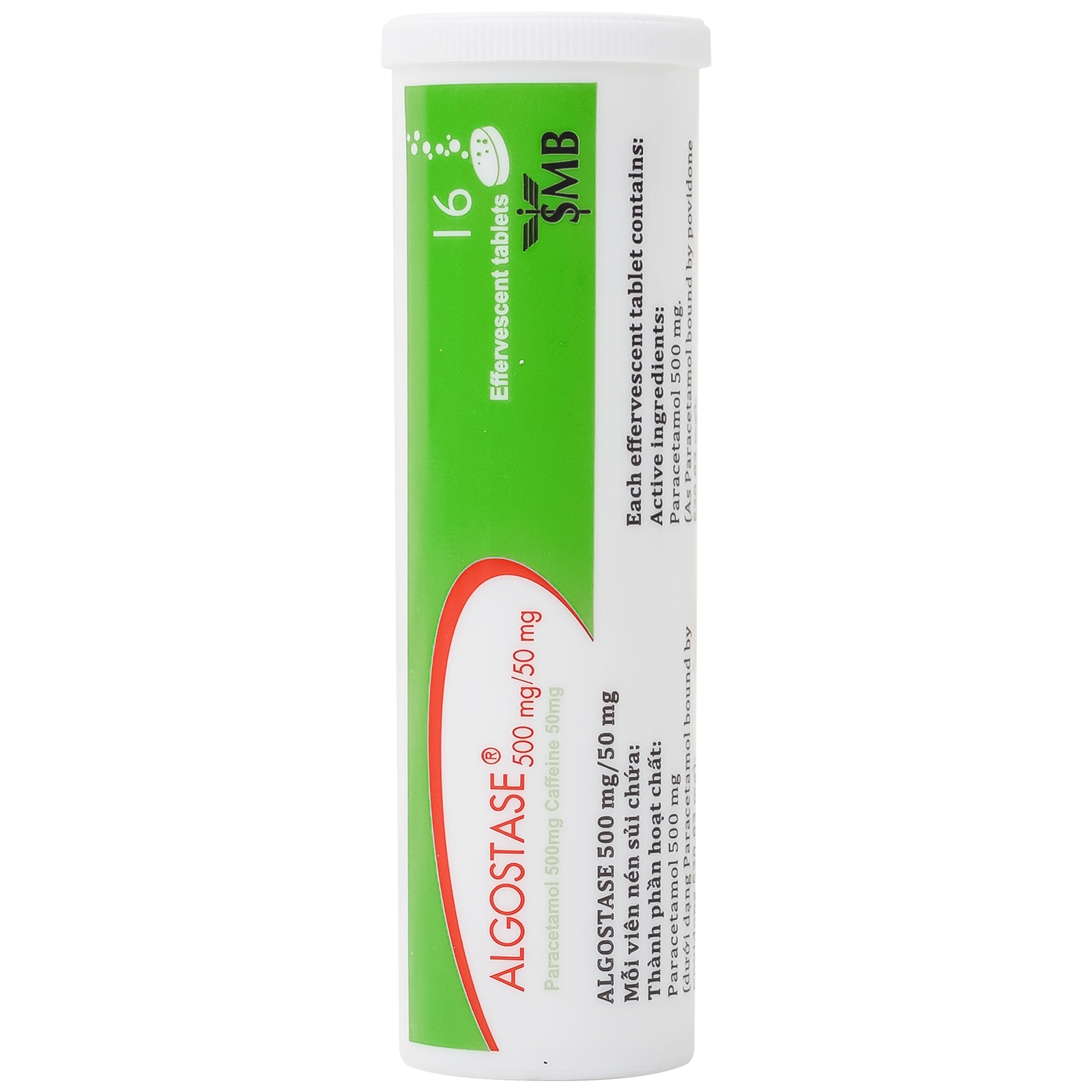 Hình ảnh Thuốc Algostase 500mg/50mg SMB điều trị đau nhẹ đến vừa và hạ sốt (16 viên)