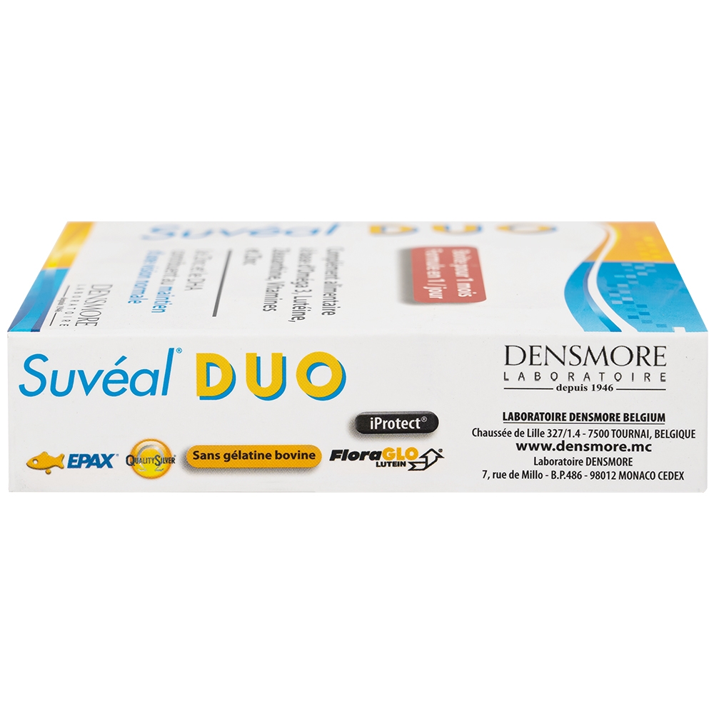 Hình ảnh Viên uống Suvéal Duo Densmore Laboratoire bổ sung Omega 3, hỗ trợ cho sự phát triển não bộ và thị giác (2 vỉ x 15 viên)