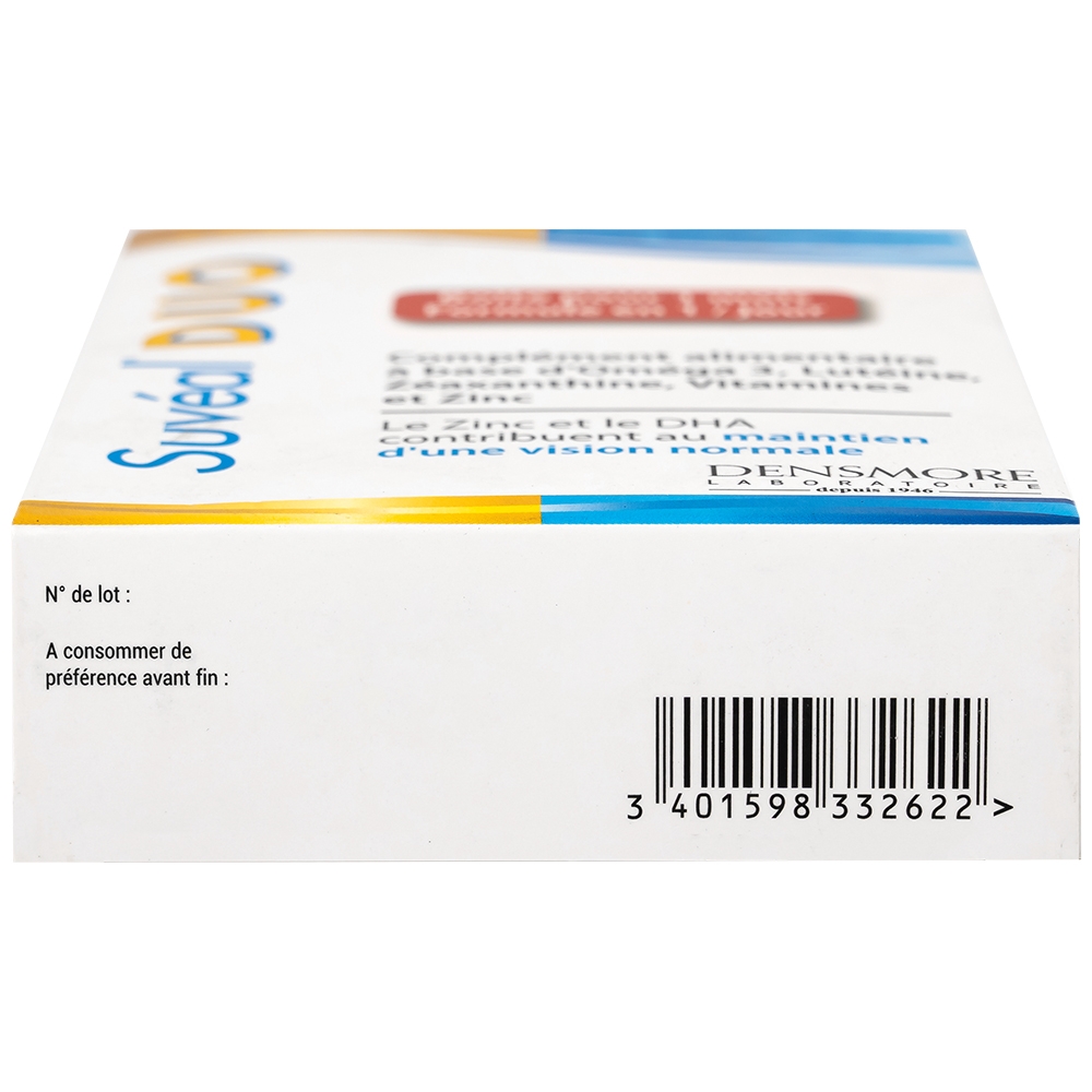 Hình ảnh Viên uống Suvéal Duo Densmore Laboratoire bổ sung Omega 3, hỗ trợ cho sự phát triển não bộ và thị giác (2 vỉ x 15 viên)