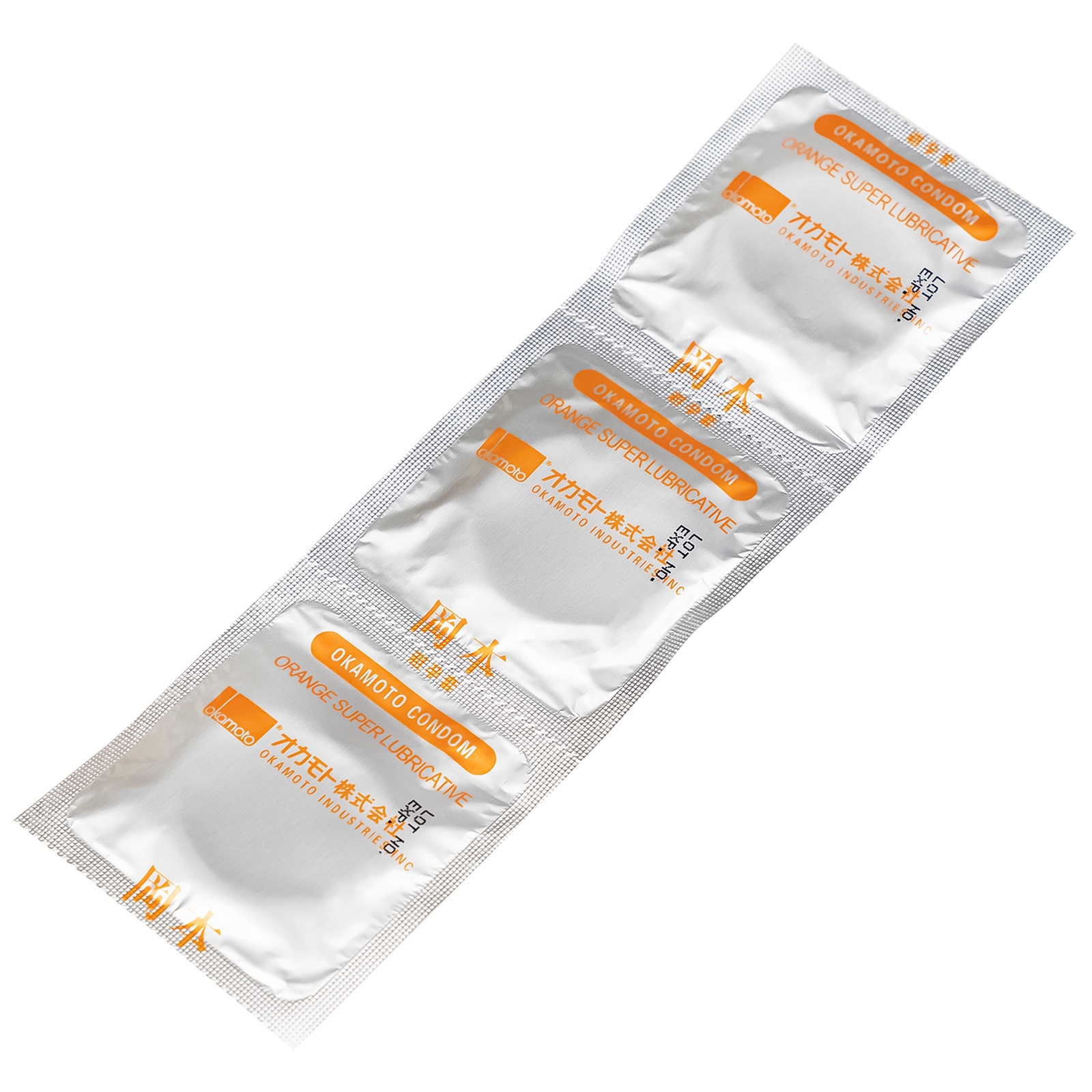 Hình ảnh Bao Cao Su Okamoto Skinless Skin Orange siêu bôi trơn hương cam (3 cái)