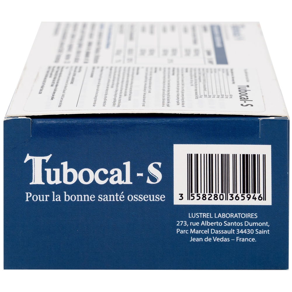 Hình ảnh Viên uống Tubocal-S Lustrel bổ sung canxi, vitamin D3 và vitamin K2, giúp xương và răng chắc khỏe (4 vỉ x 15 viên)