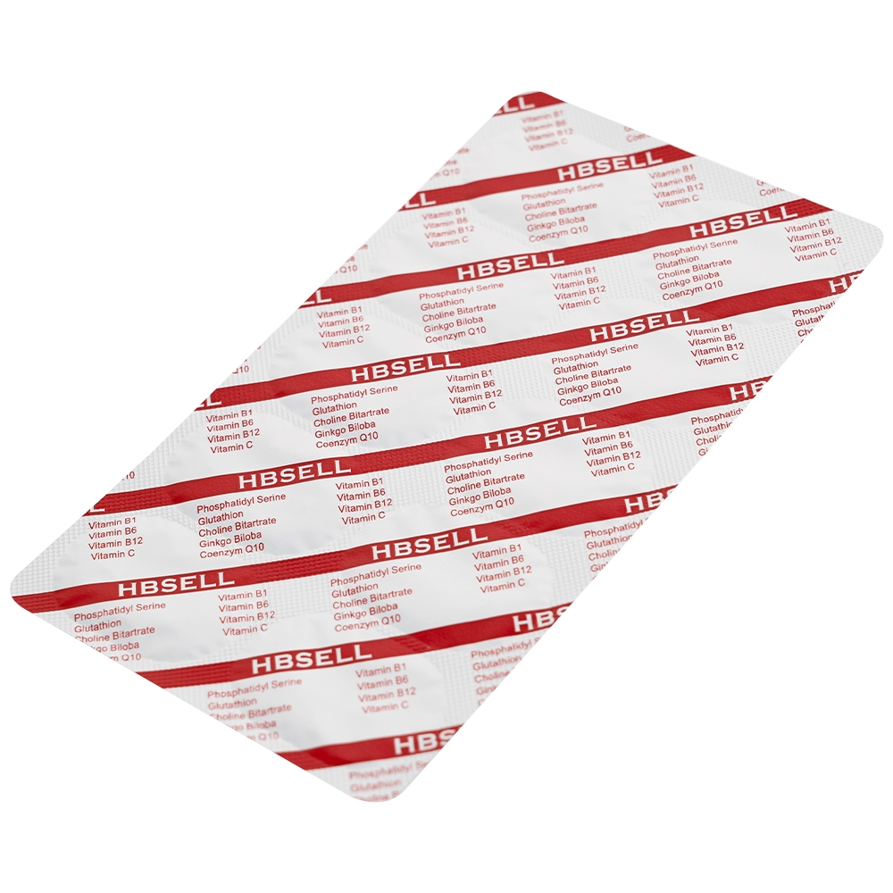 Hình ảnh Viên uống Hbsell Maypro tăng cường lưu thông máu não, giảm thiểu năng tuần hoàn não (2 vỉ x 10 viên)