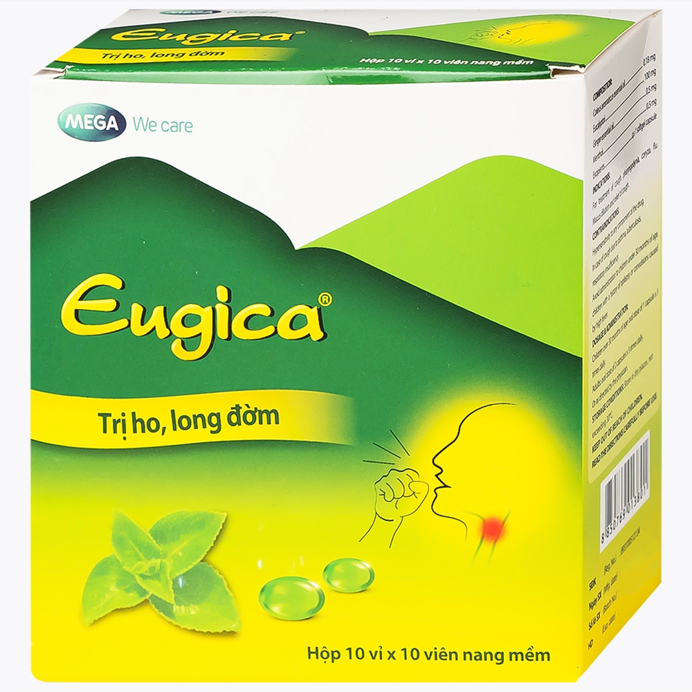Hình ảnh Thuốc Eugica MEGA We care điều trị ho đờm, cảm cúm, sổ mũi (10 vỉ x 10 viên)