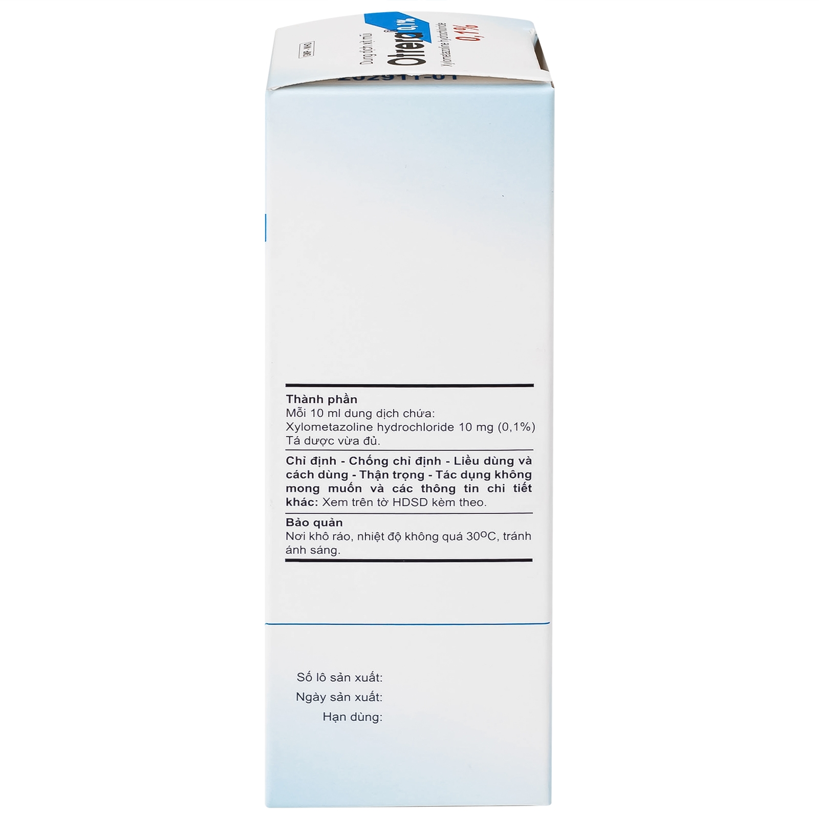 Hình ảnh Dung dịch xịt mũi Otrera 0.1% An Thiên giảm nghẹt mũi và sung huyết mũi (10ml)