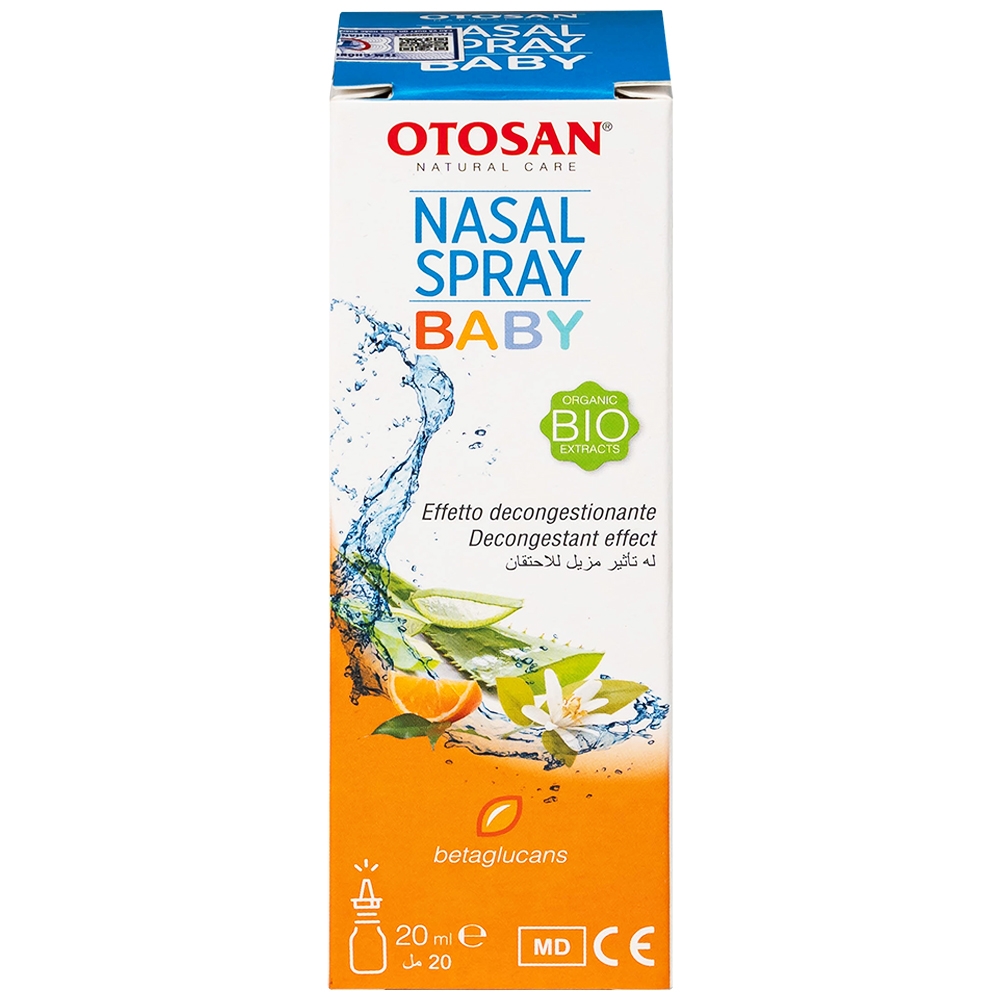 Hình ảnh Xịt mũi Otosan Nasal Spray Baby 20ml hỗ trợ viêm mũi do virus, vi khuẩn, dị ứng