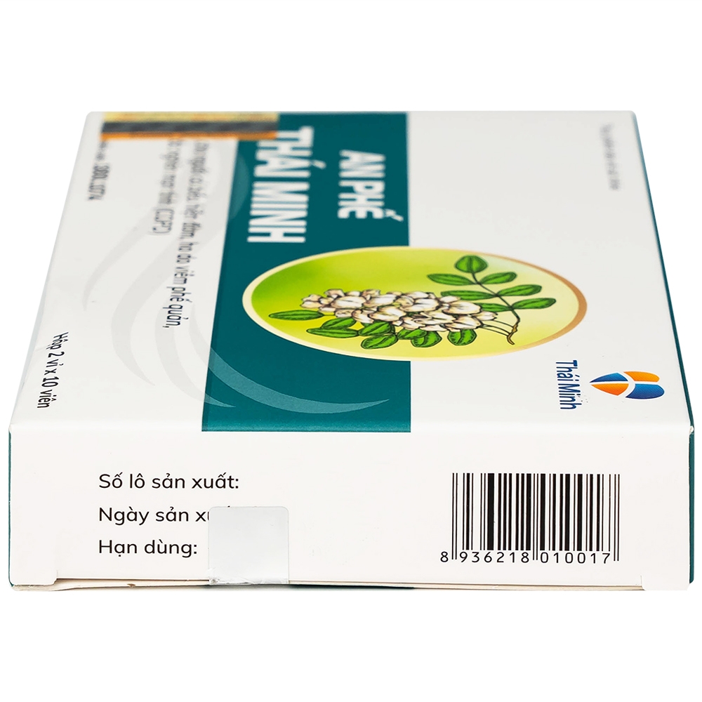 Hình ảnh Viên uống An Phế Thái Minh hỗ trợ giảm đờm, giảm ho (2 vỉ x 10 viên)