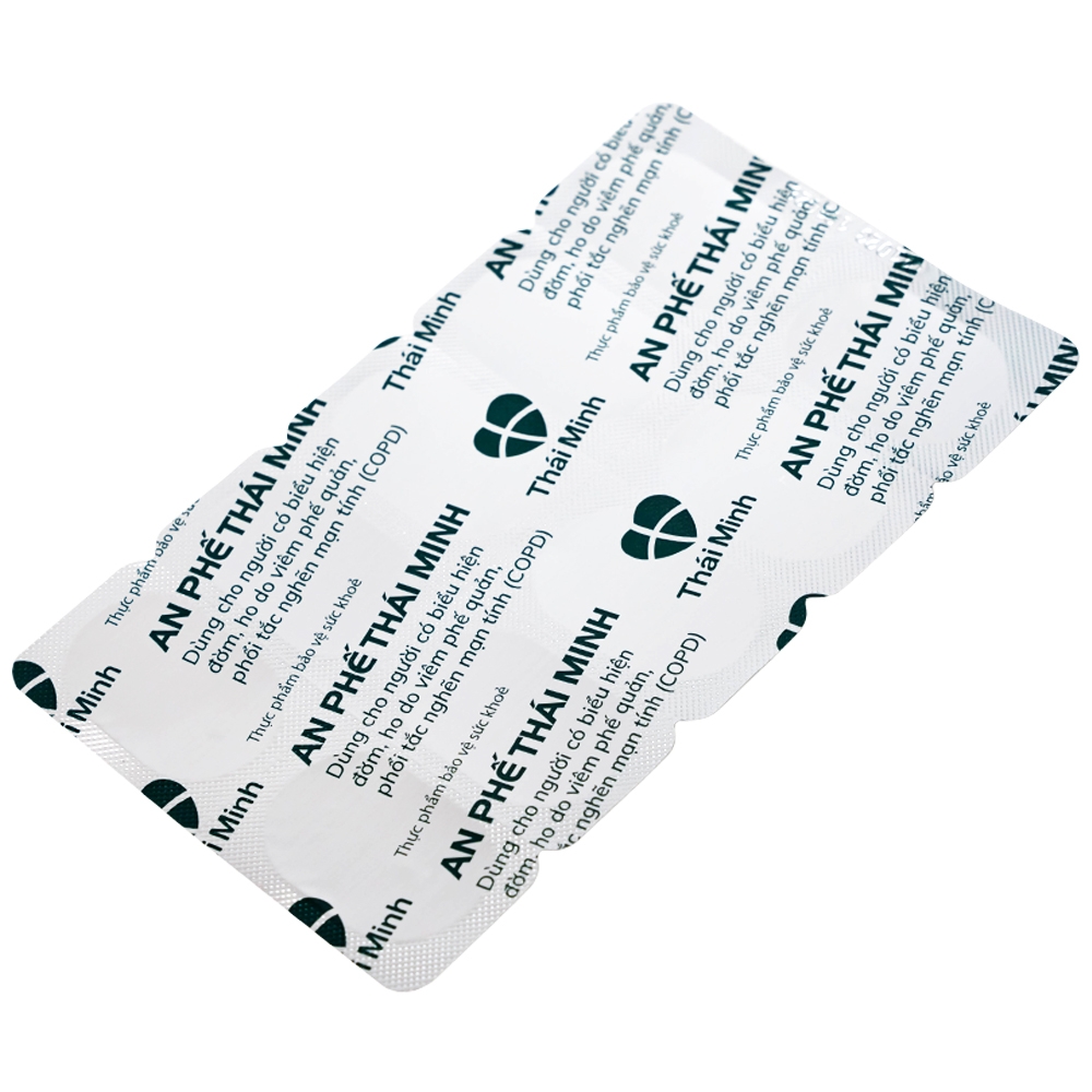 Hình ảnh Viên uống An Phế Thái Minh hỗ trợ giảm đờm, giảm ho (2 vỉ x 10 viên)
