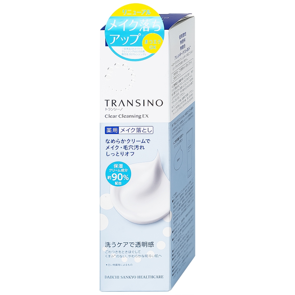 Hình ảnh Kem tẩy trang Transino Clear Cleansing Ex giúp loại bỏ lớp trang điểm, bụi bẩn lỗ chân lông và dầu thừa (110g)
