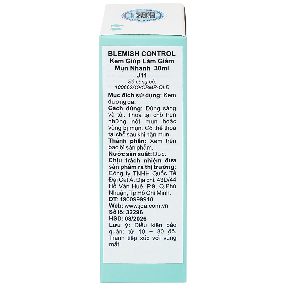 Hình ảnh Kem Blemish Control Jean D’Arce giúp làm giảm mụn nhanh (30ml)