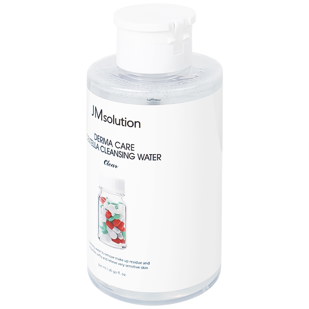 Hình ảnh Nước tẩy trang JMsolution Derma Care Centella Cleansing Water giúp loại bỏ lớp trang điểm và làm sạch da (500ml) 