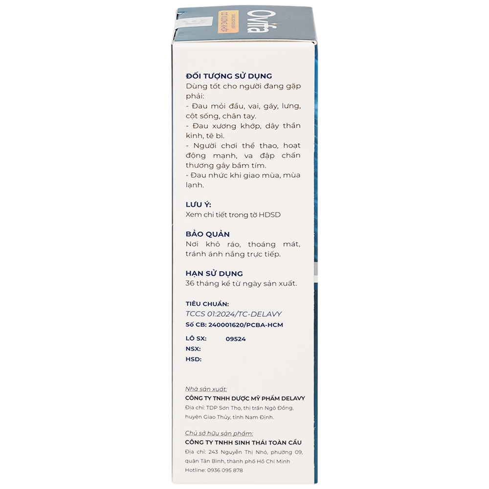Hình ảnh DUNG DỊCH XOA BÓP CƠ XƯƠNG KHỚP OVIFA 60ML