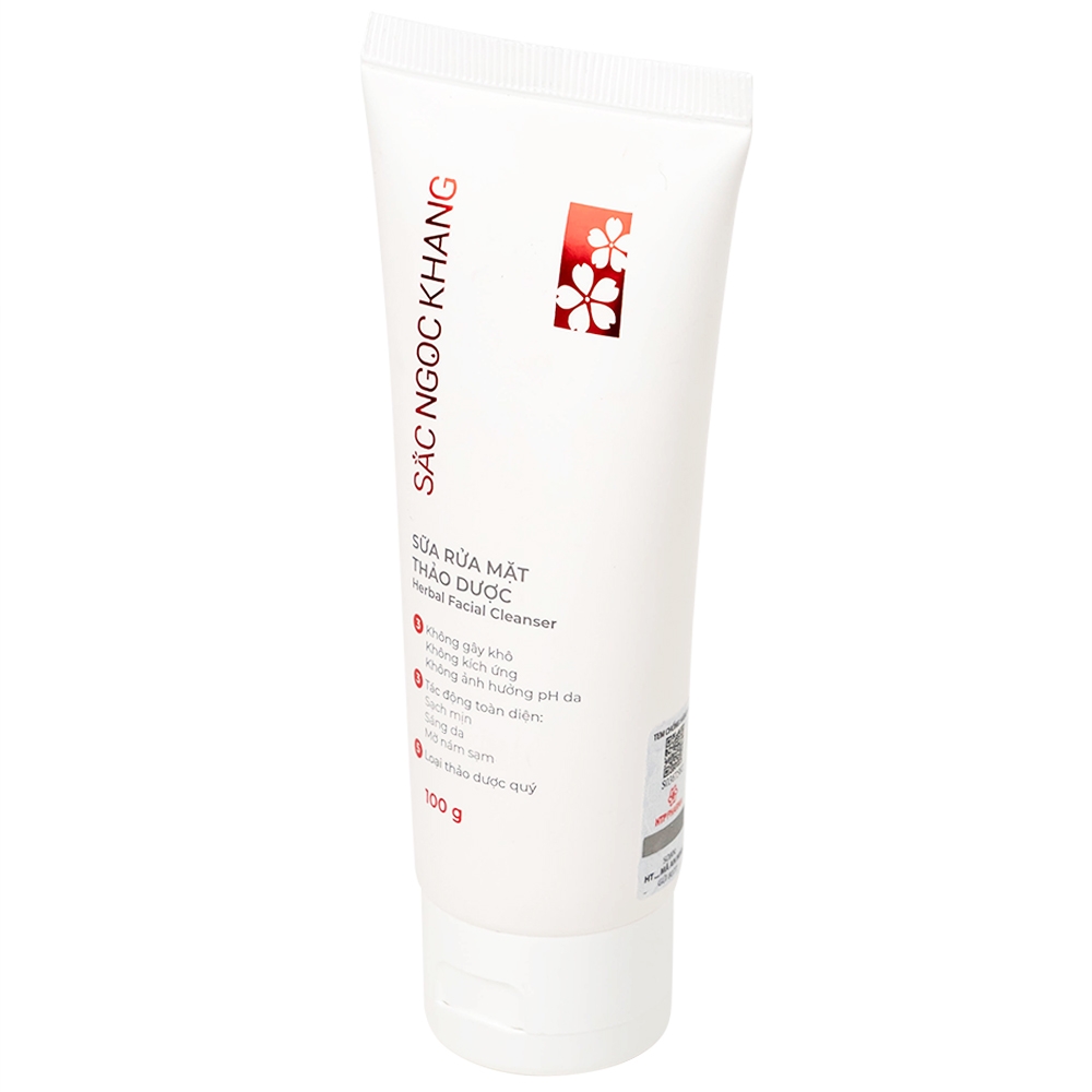 Hình ảnh Sữa rửa mặt thảo dược Sắc Ngọc Khang HTP 100g loại bỏ bụi bẩn và bã nhờn dư thừa 